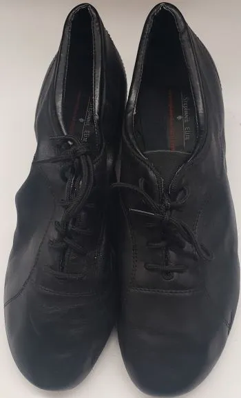 1.5" Kanan -- Men's Split Sole Latin Ballroom Oxford -- Black