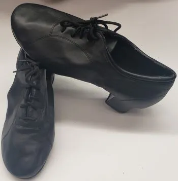 1.5" Kanan -- Men's Split Sole Latin Ballroom Oxford -- Black