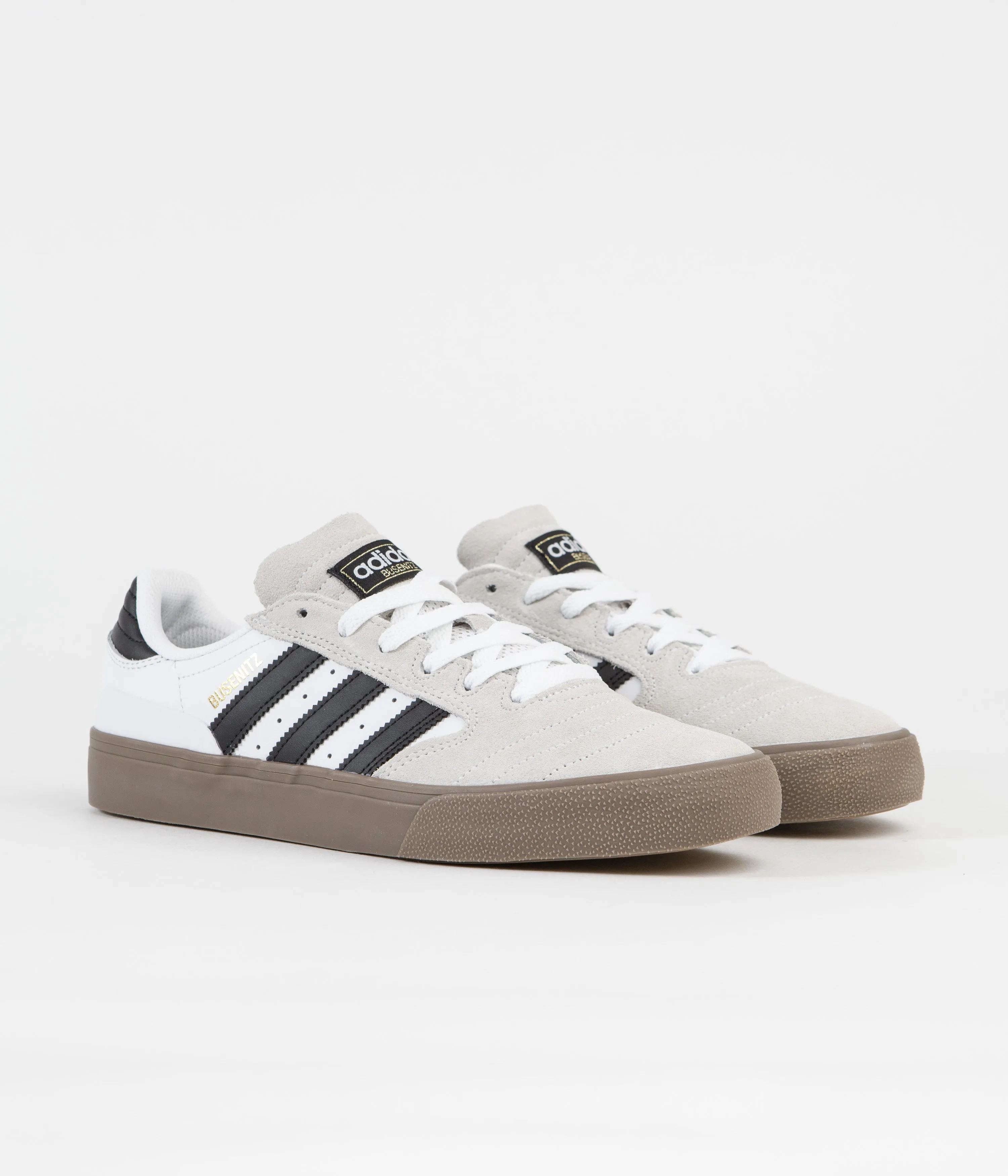 Adidas Busenitz Vulc II Shoes - FTWR White / Core Black / Gold Metallic