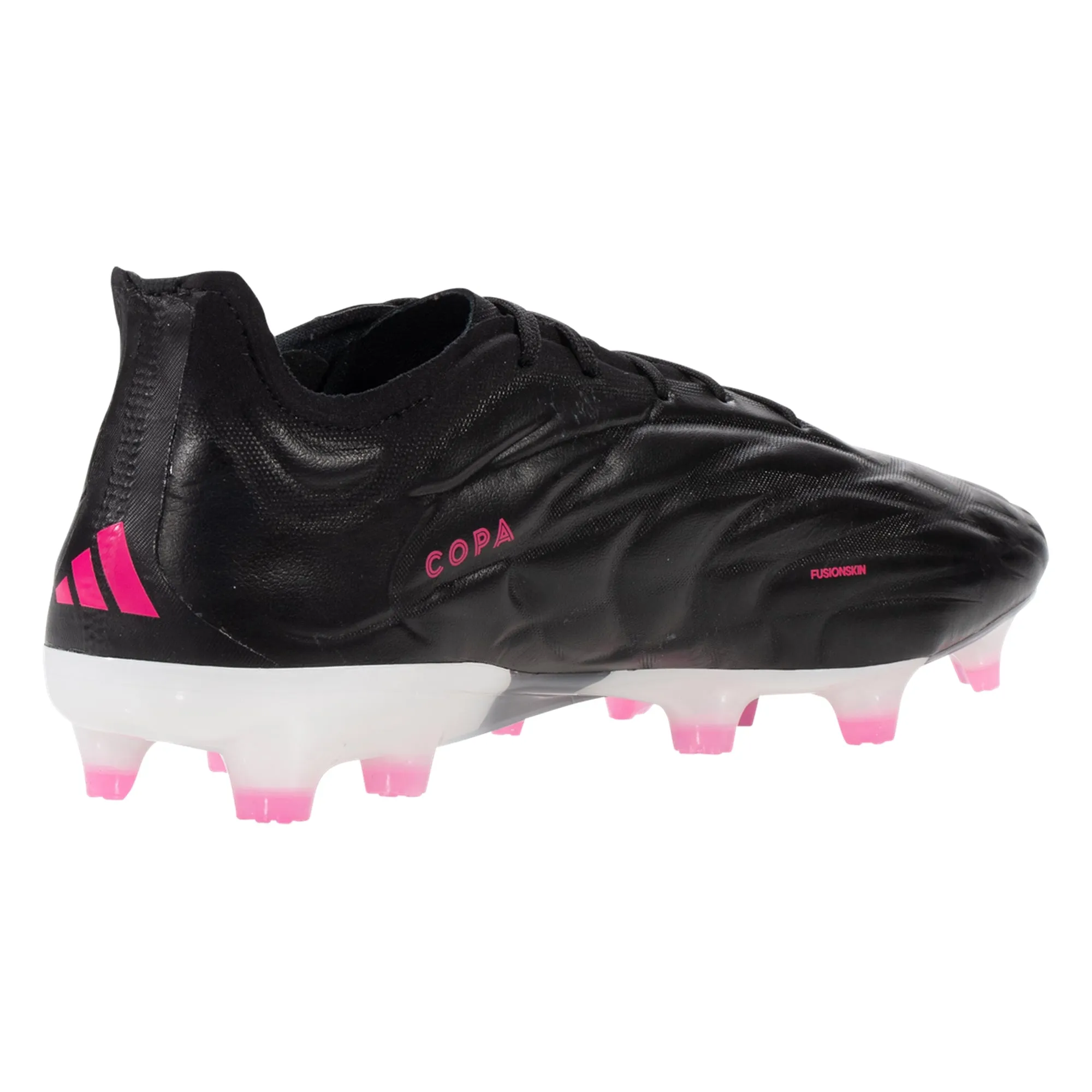 adidas Copa Pure.1 FG Soccer Cleats - Black/Metallic/Pink