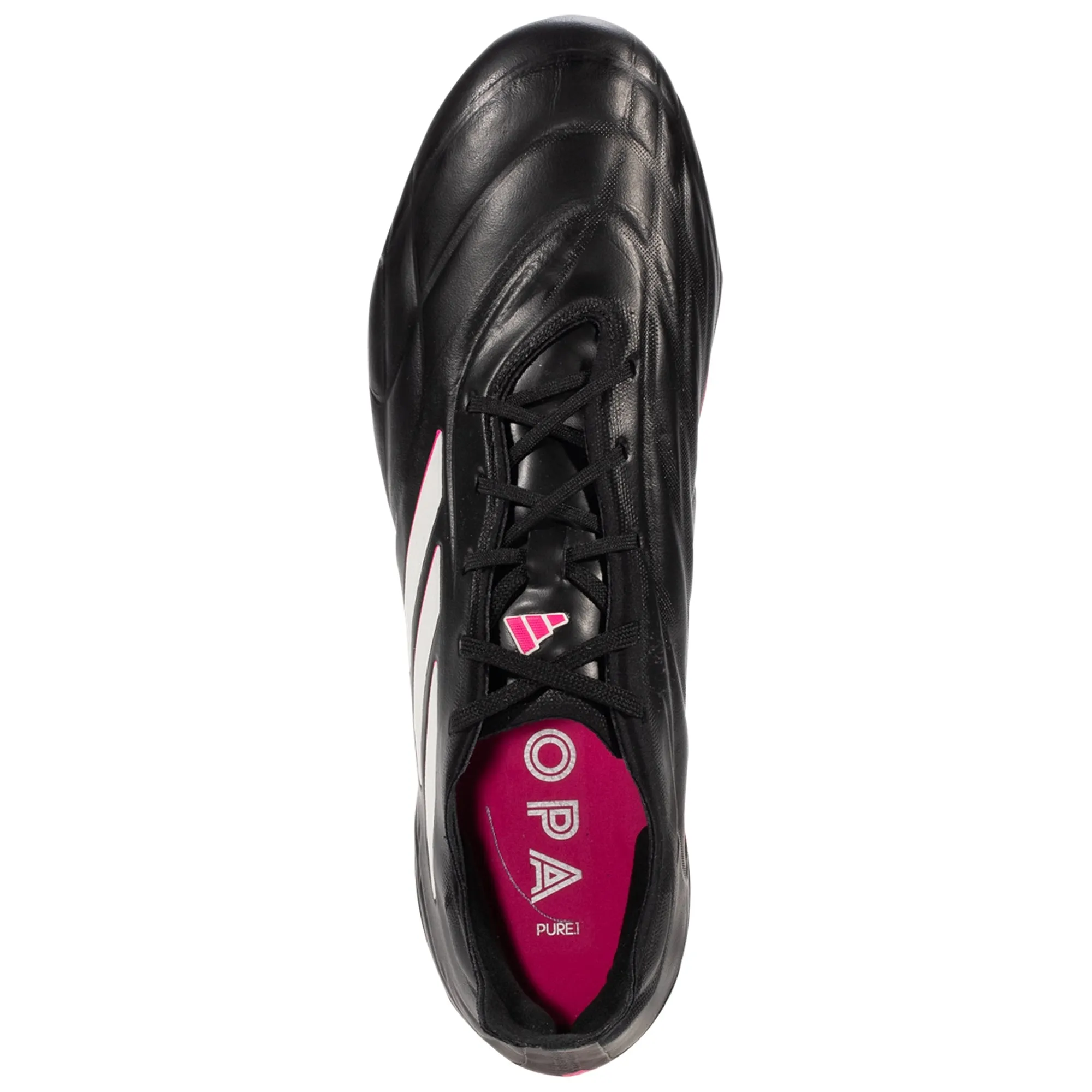 adidas Copa Pure.1 FG Soccer Cleats - Black/Metallic/Pink