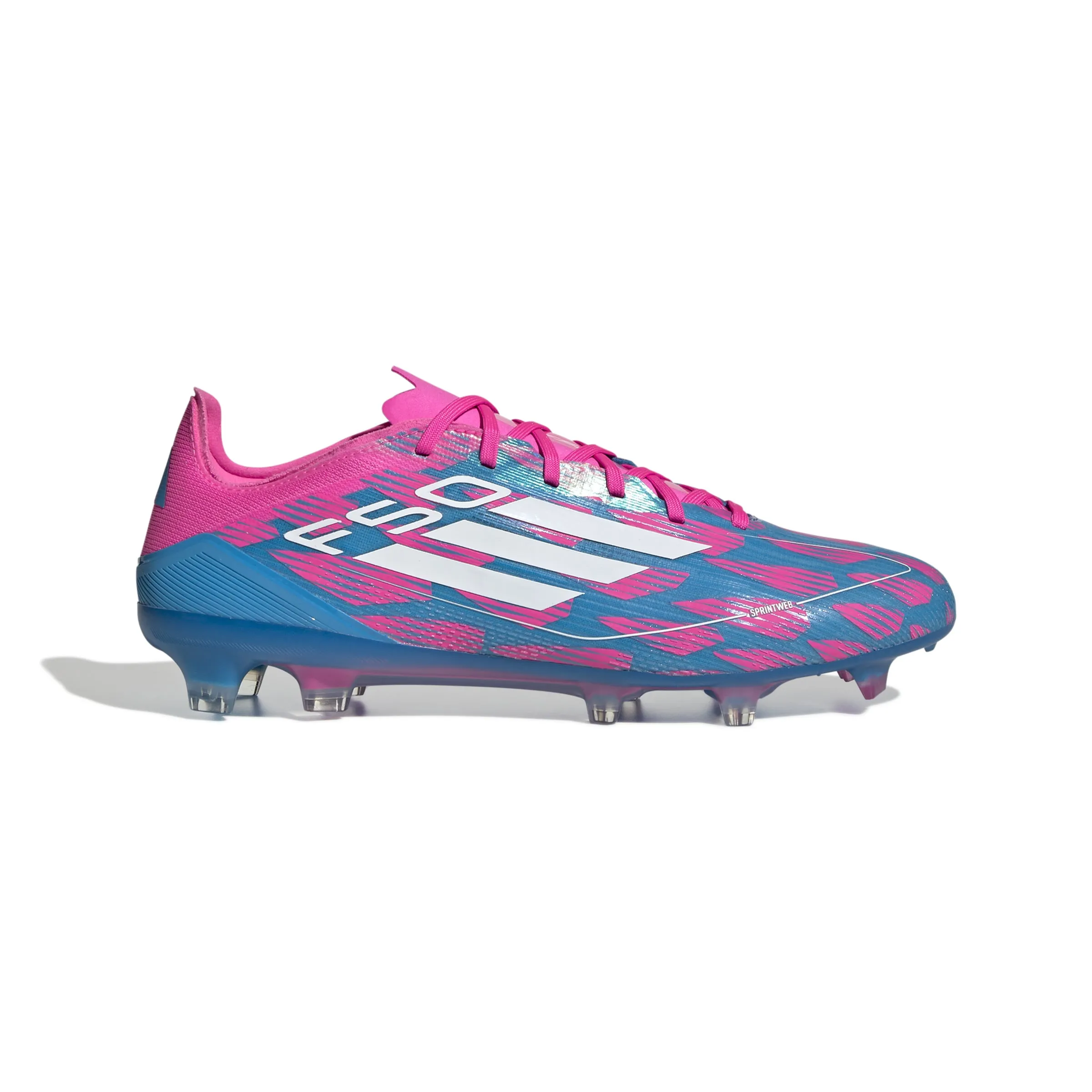 adidas F50 Pro FG Firm Ground Soccer Cleat 	 Solar Blue/ White/ SolarPink