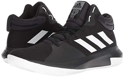 adidas Men's Pro Elevate 2018 Basketball Shoe, White/Black, 14 M US