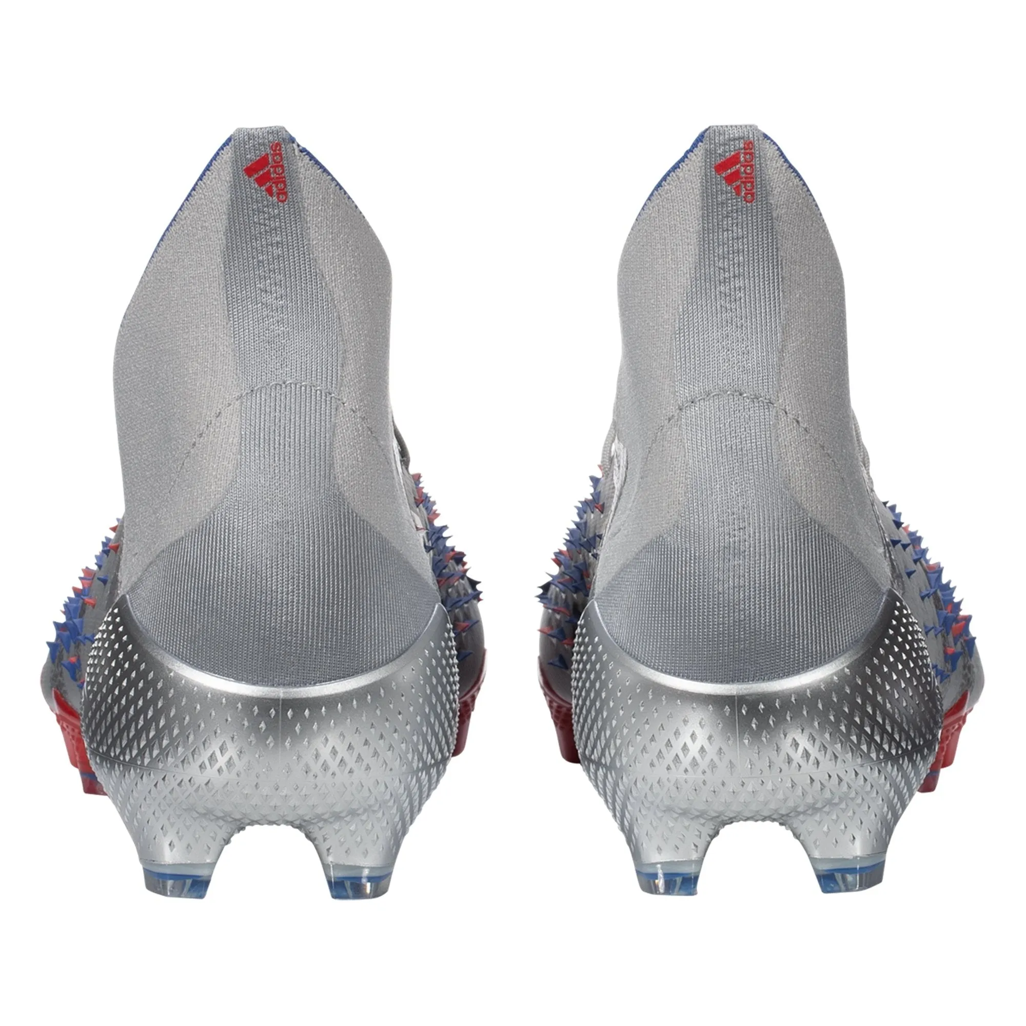 adidas Predator Freak .1 Firm Ground Soccer Cleat -  Silver Metallic/Core Black/Scarlet