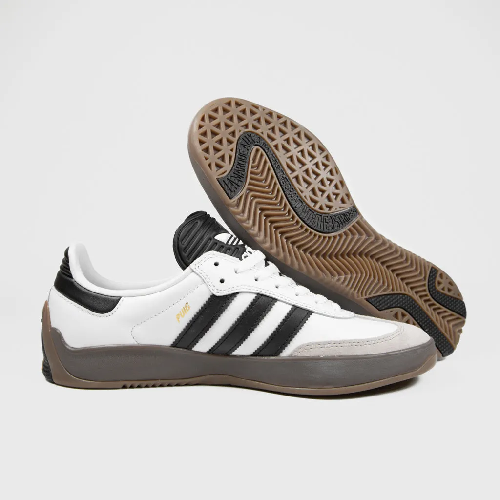 Adidas Skateboarding - Puig Samba Shoes - Footwear White / Core Black / Gum 5