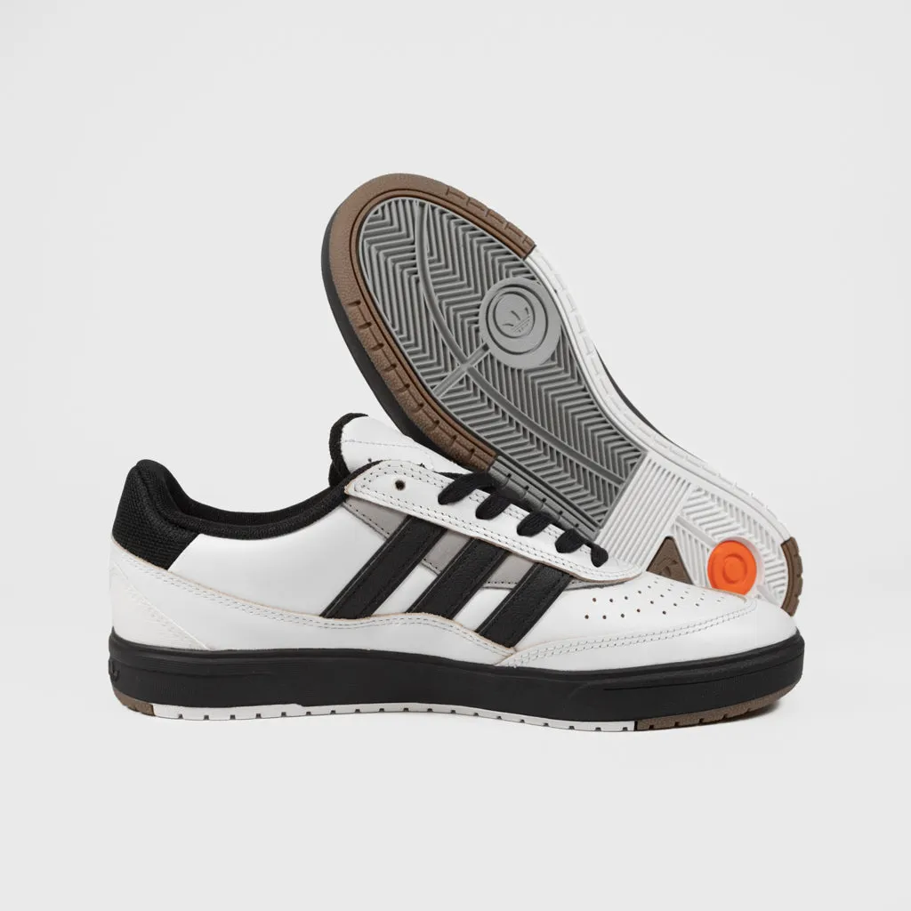 Adidas Skateboarding - Tyshawn II Shoes - Crystal White / Core Black / Charcoal Solid Grey