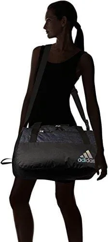 adidas Squad Duffel Bag, Black Jersey/Black, One Size