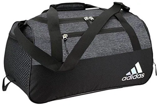 adidas Squad Duffel Bag, Black Jersey/Black, One Size