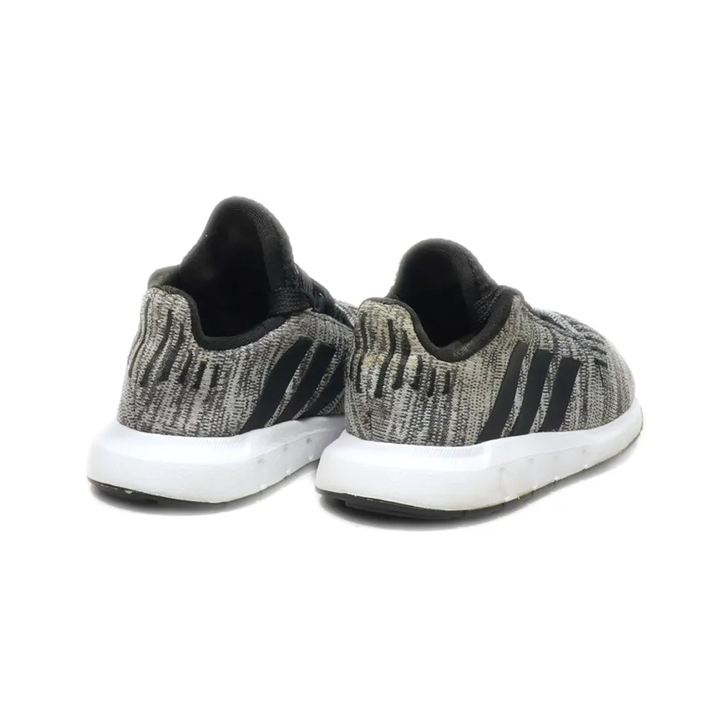 Adidas Swift Run Sport Shoes Leather Grey Colour For Kids