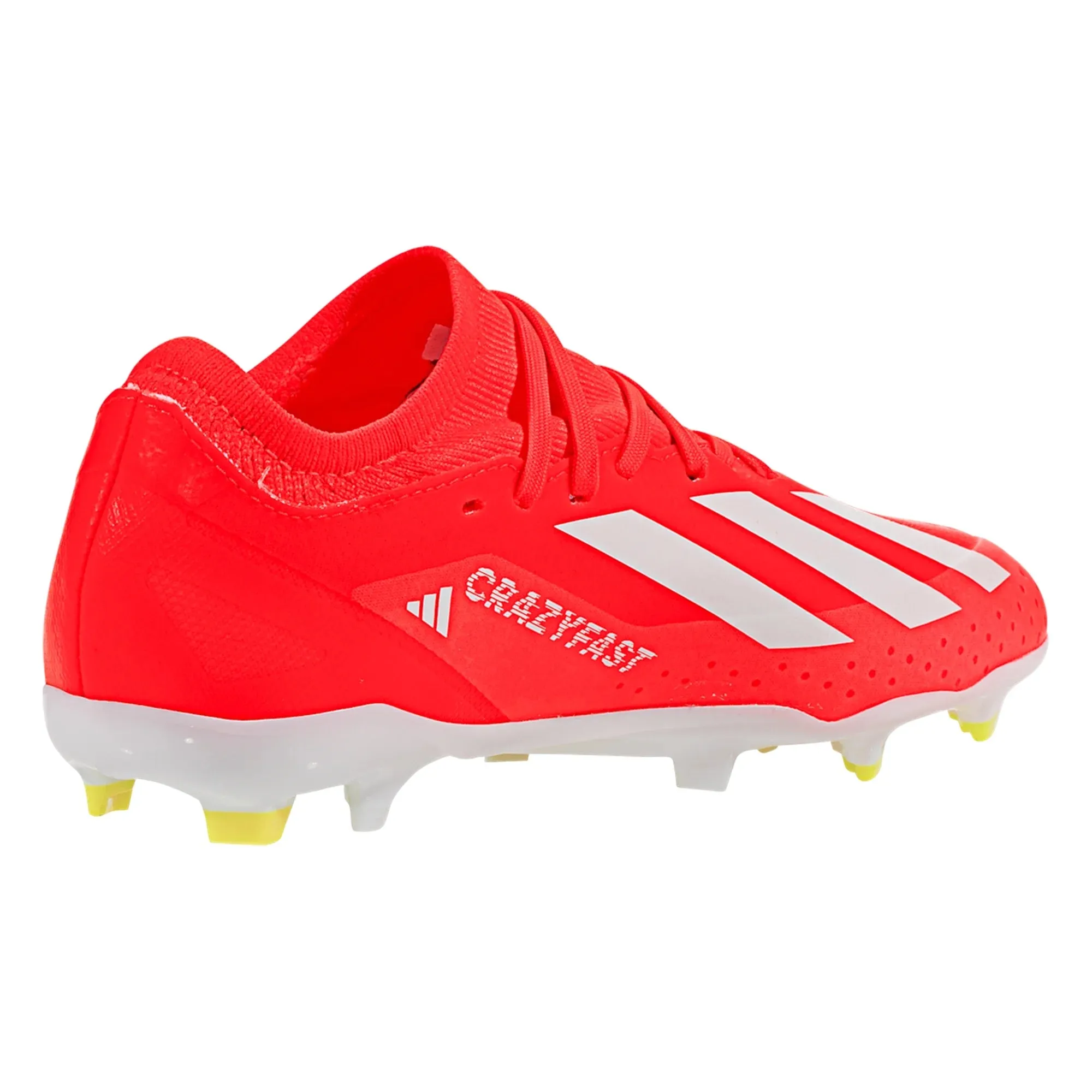 adidas X CrazyFast League FG Junior Firm Ground Soccer Cleat - Solar Red/White/Solar Yellow