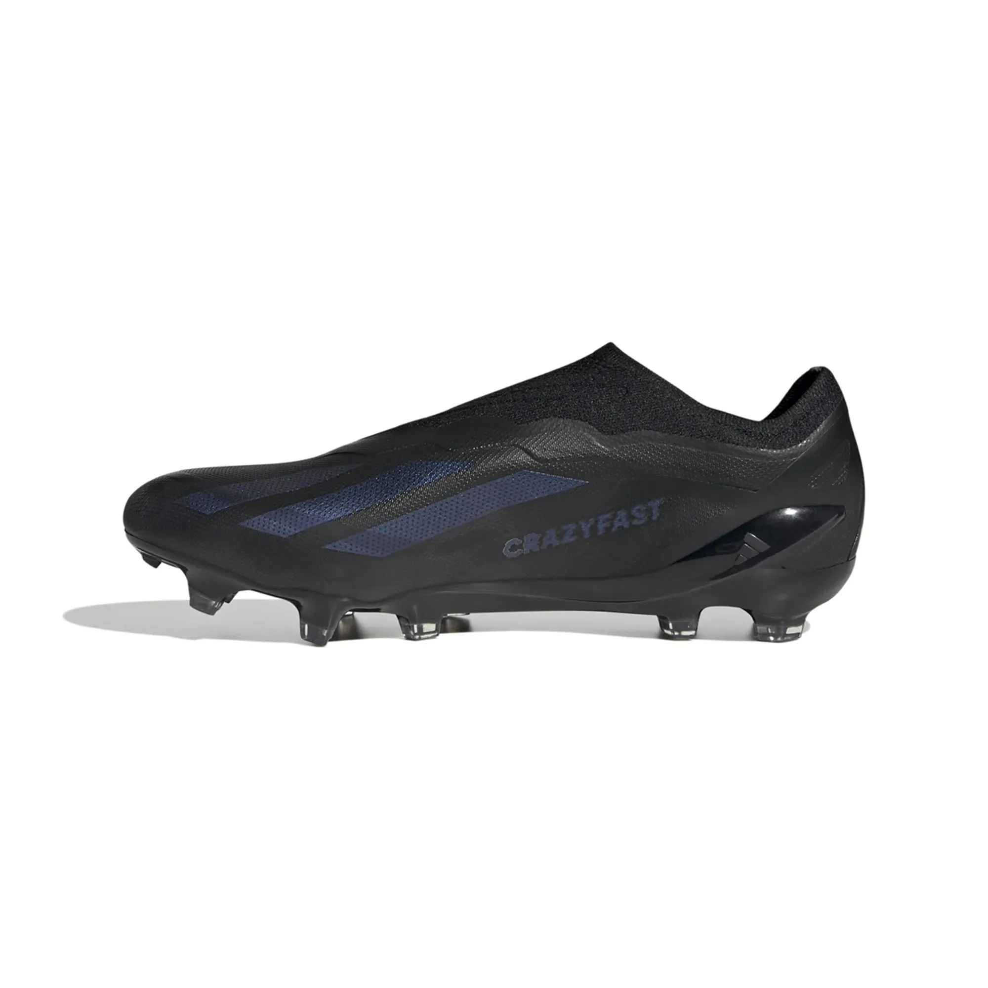 adidas X CrazyFast.1 Laceless FG Firm Ground Soccer Cleat - Black/Black