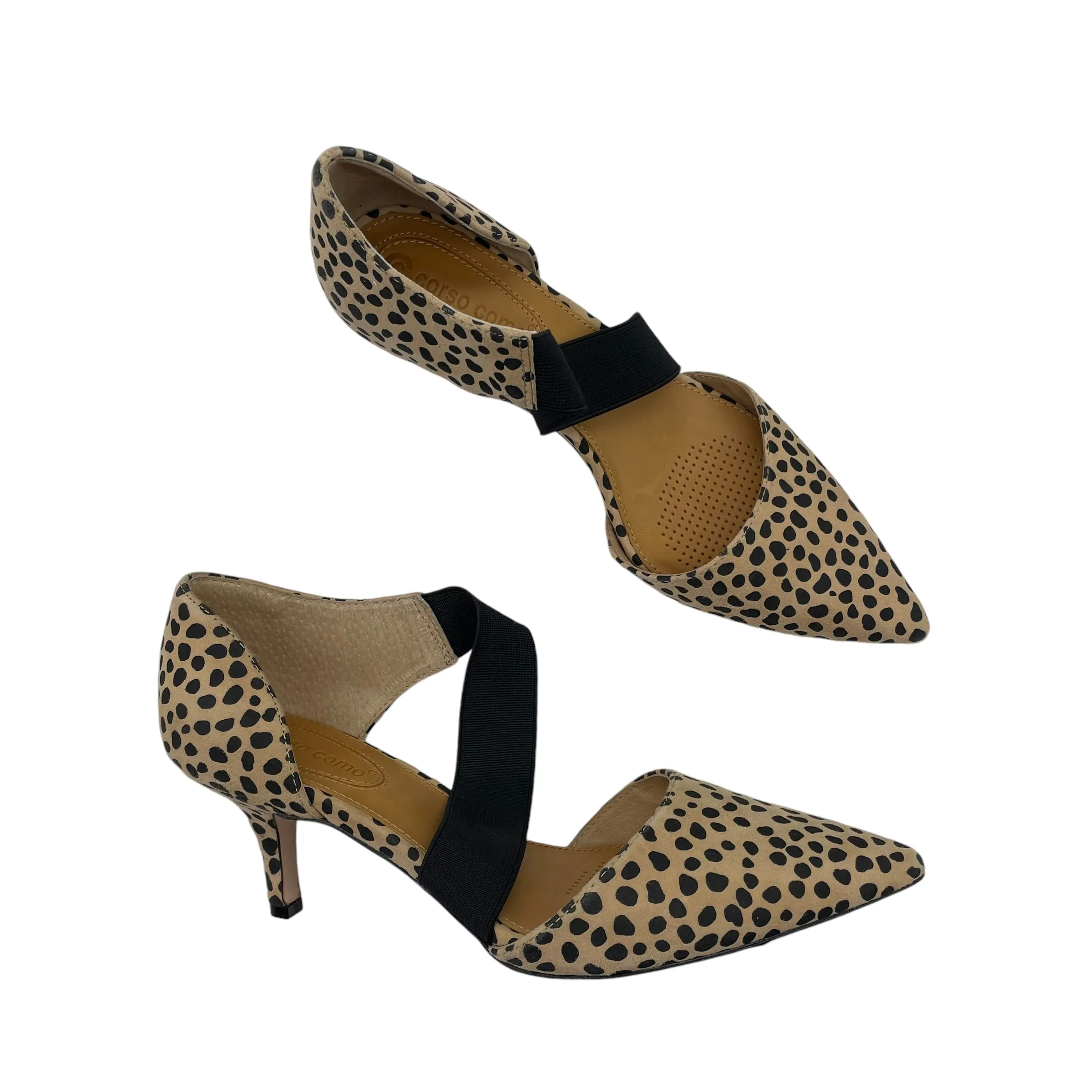 ANIMAL PRINT SHOES HEELS KITTEN by CORSO COMO Size:7.5