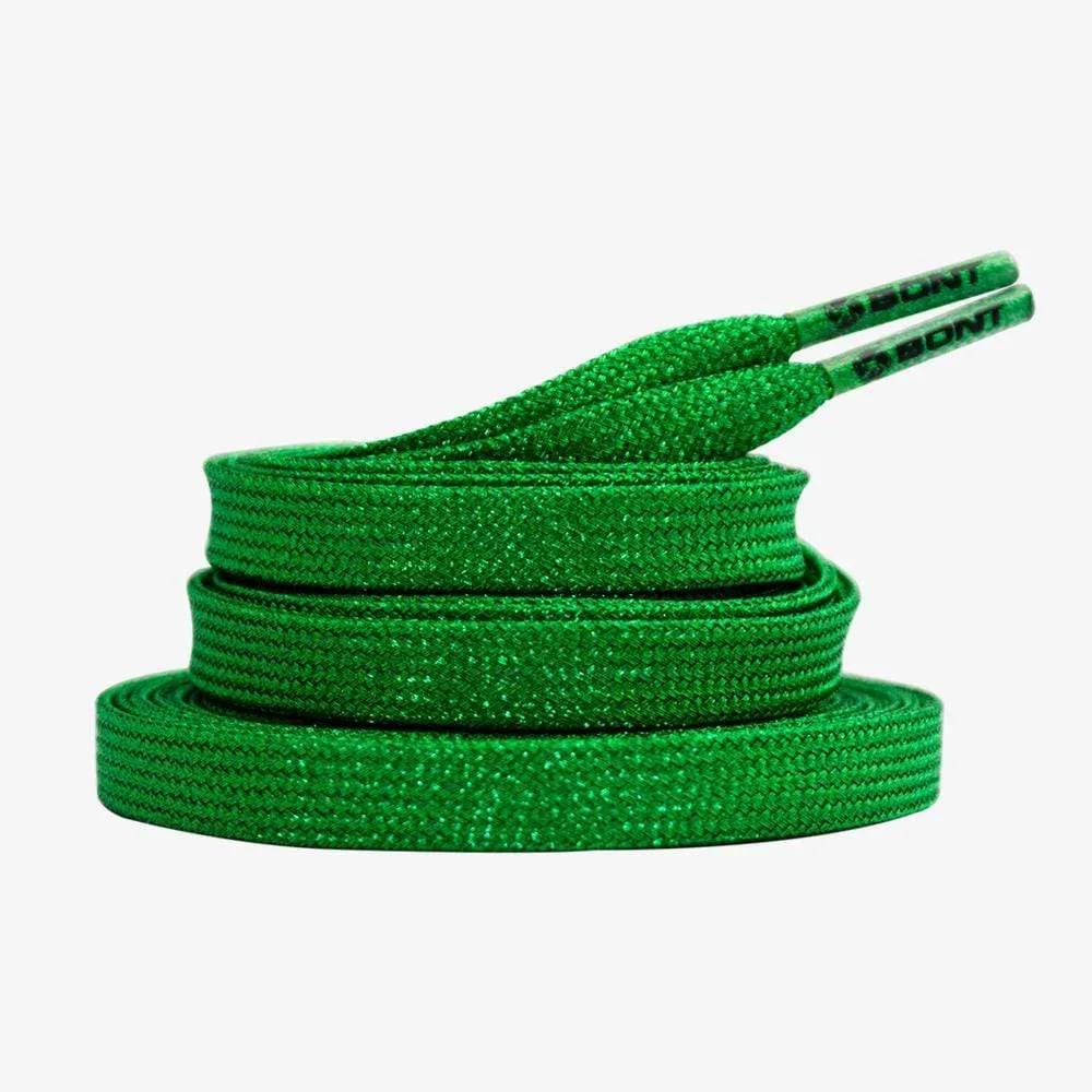 Bont Shimmer Skate Laces 8mm - Tinkerbell Green - Multiple Sizes