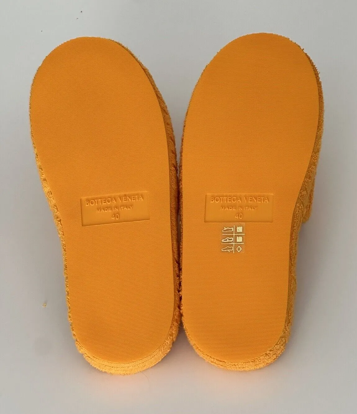 Bottega Veneta Womens Intrecciato Resort Sponge Slipper Yellow 10 US 659139 $600