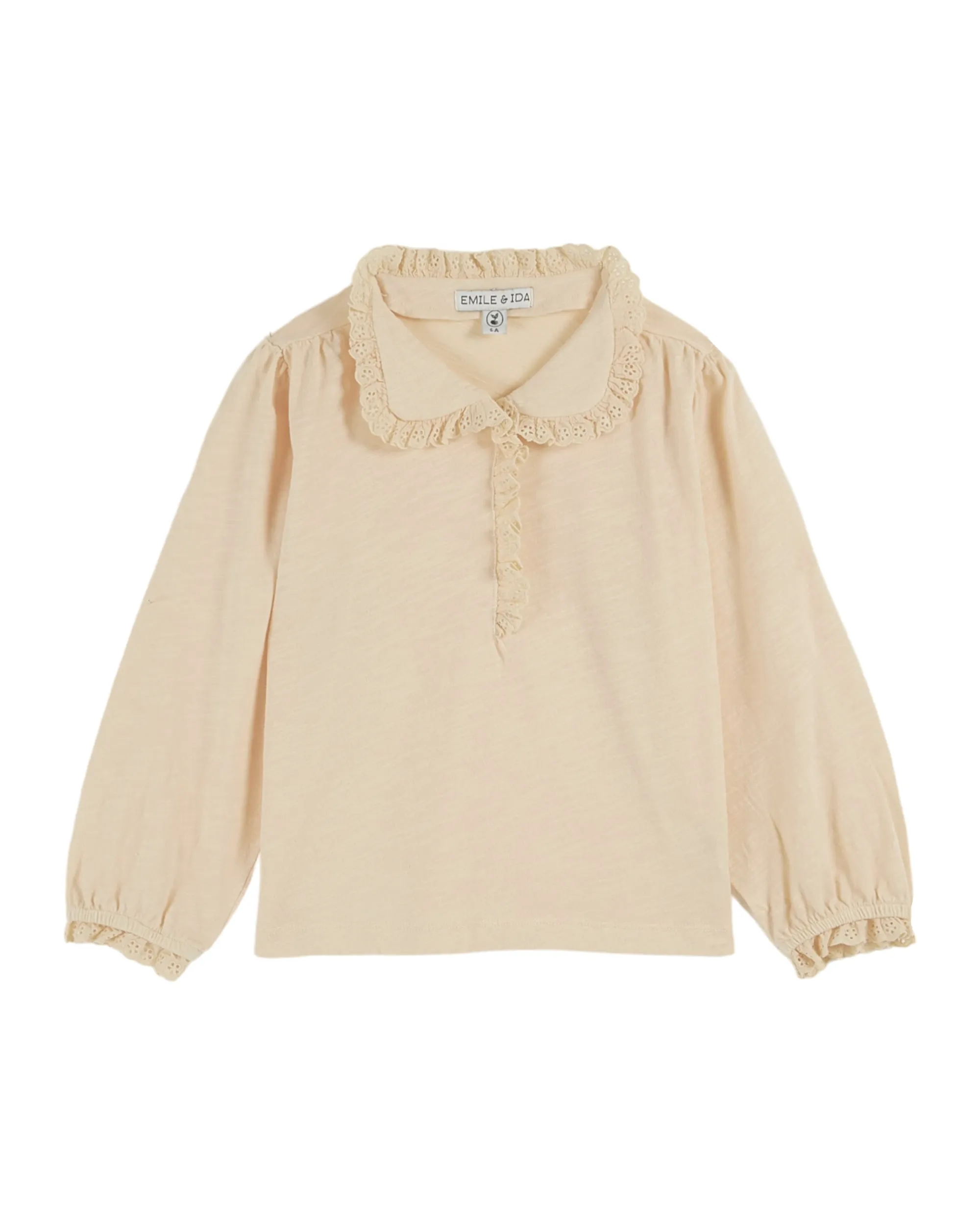 Brioche Blouse Jersey Flamme Brodee