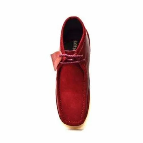 British Walkers Walker 100 Wallabee Boots Men's Burgundy Suede and Leather