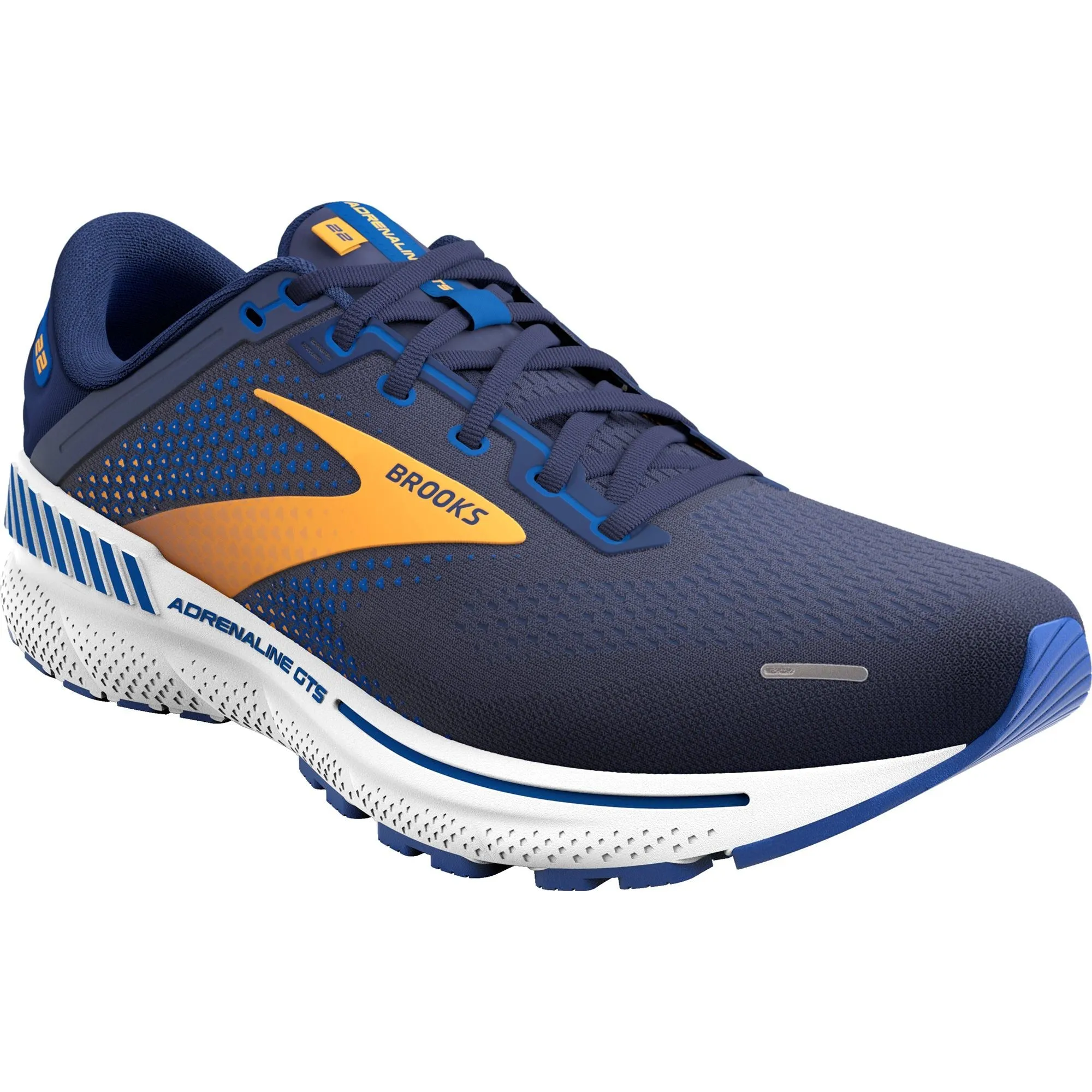 Brooks Adrenaline GTS 22 WIDE FIT Mens Running Shoes - Blue