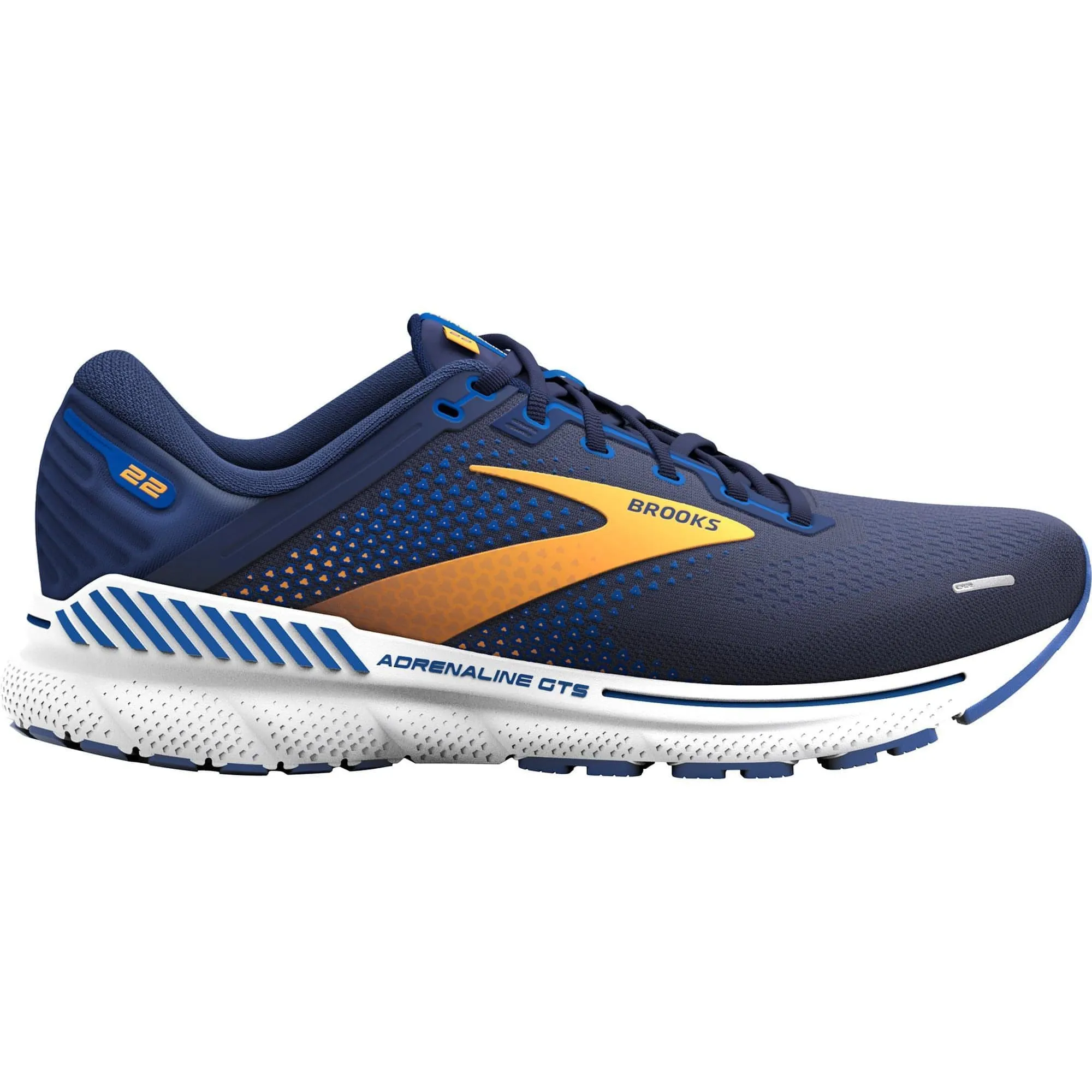 Brooks Adrenaline GTS 22 WIDE FIT Mens Running Shoes - Blue