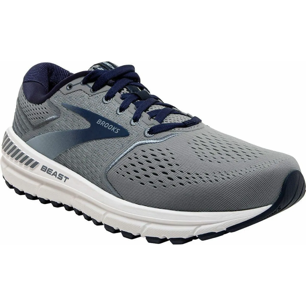 Brooks Beast 20 WIDE FIT Mens Running Shoes - Grey