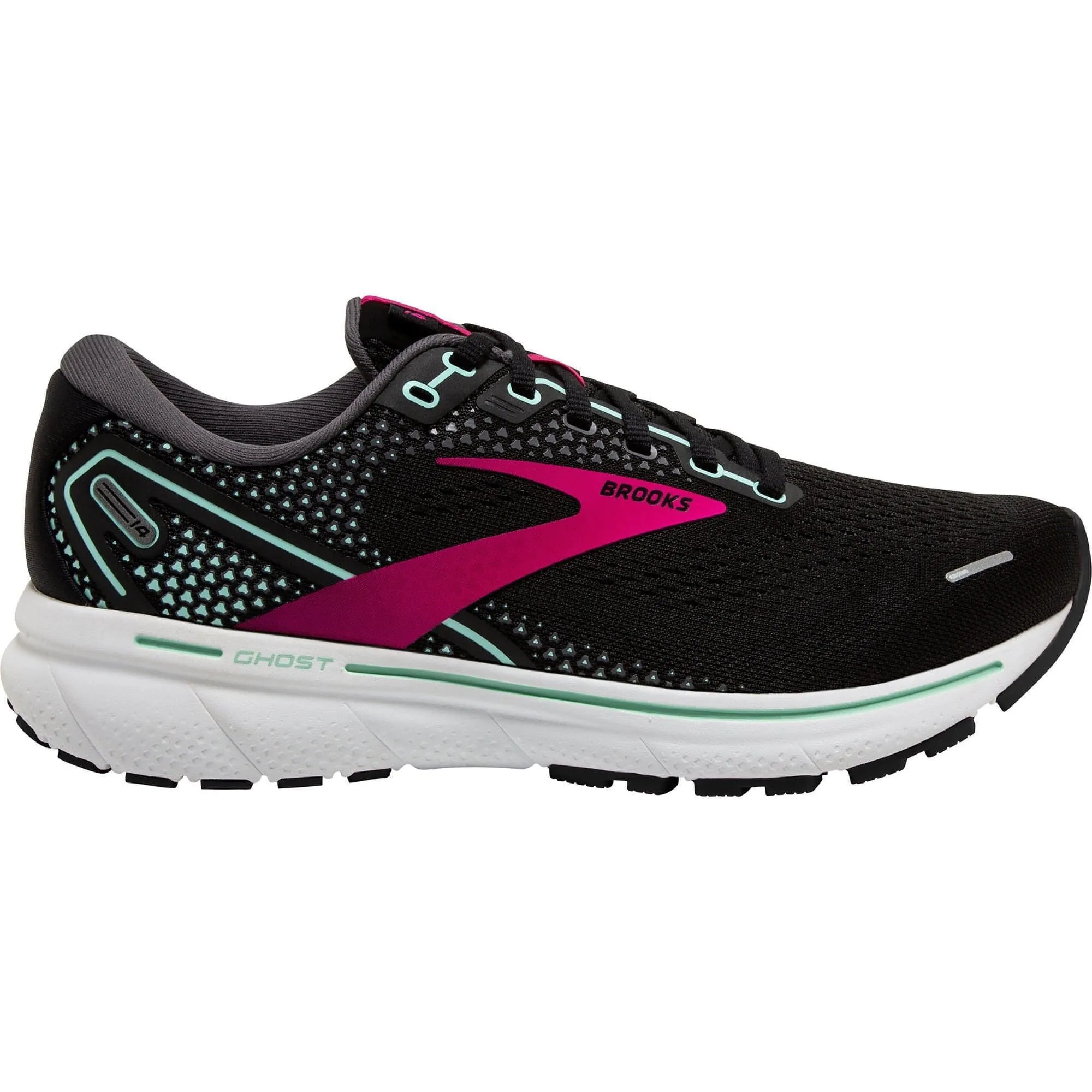 Brooks Ghost 14 Womens Running Shoes - Black