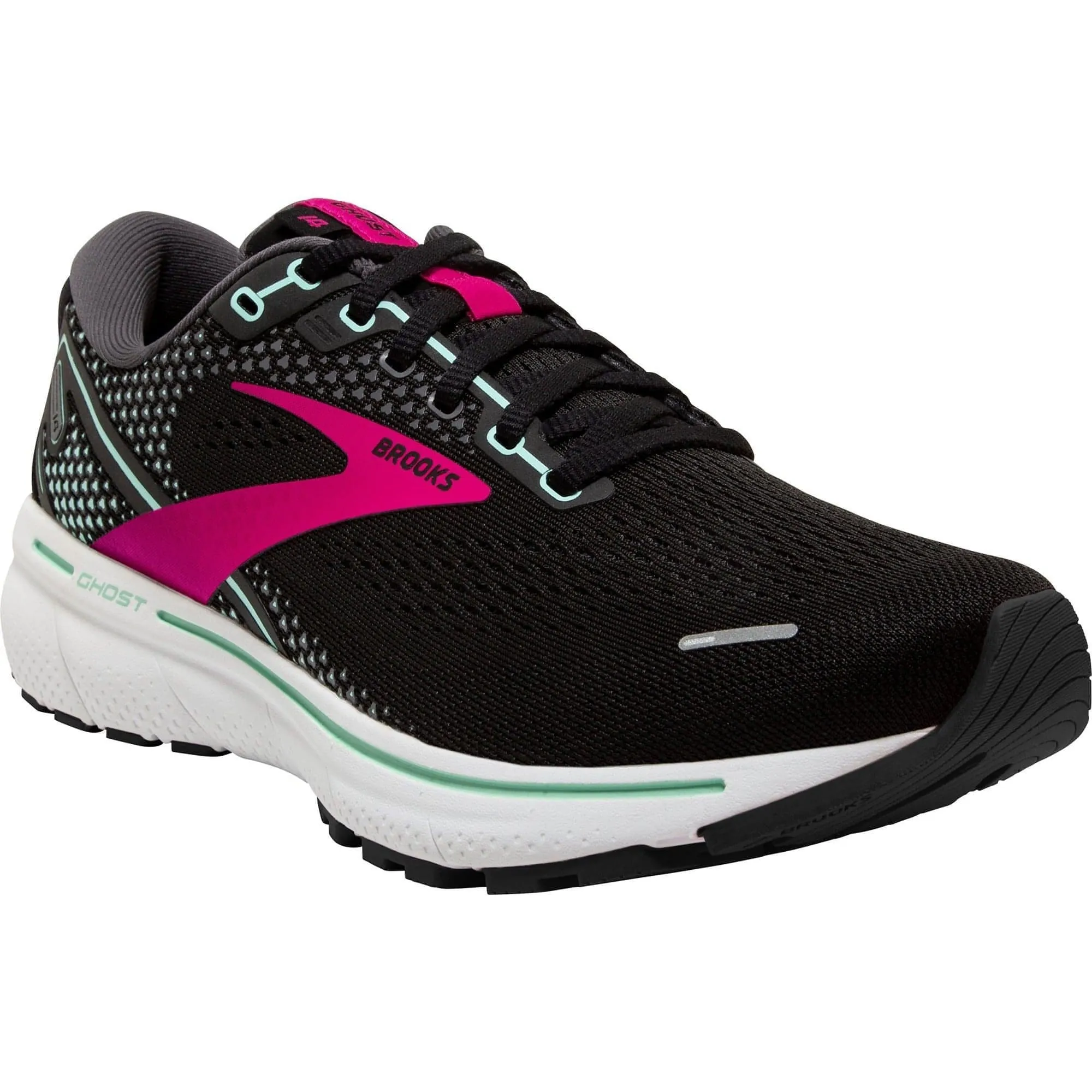 Brooks Ghost 14 Womens Running Shoes - Black