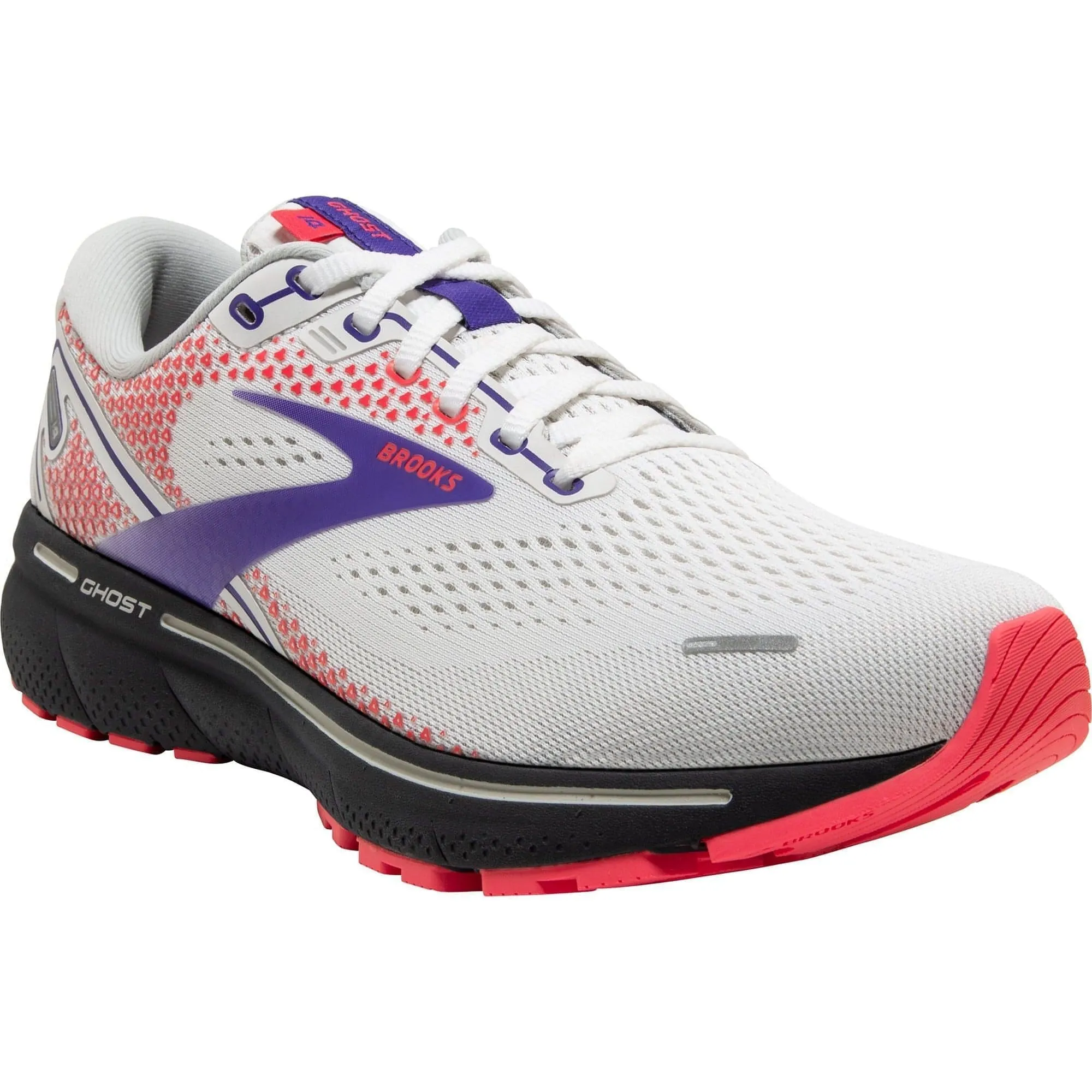 Brooks Ghost 14 Womens Running Shoes - White