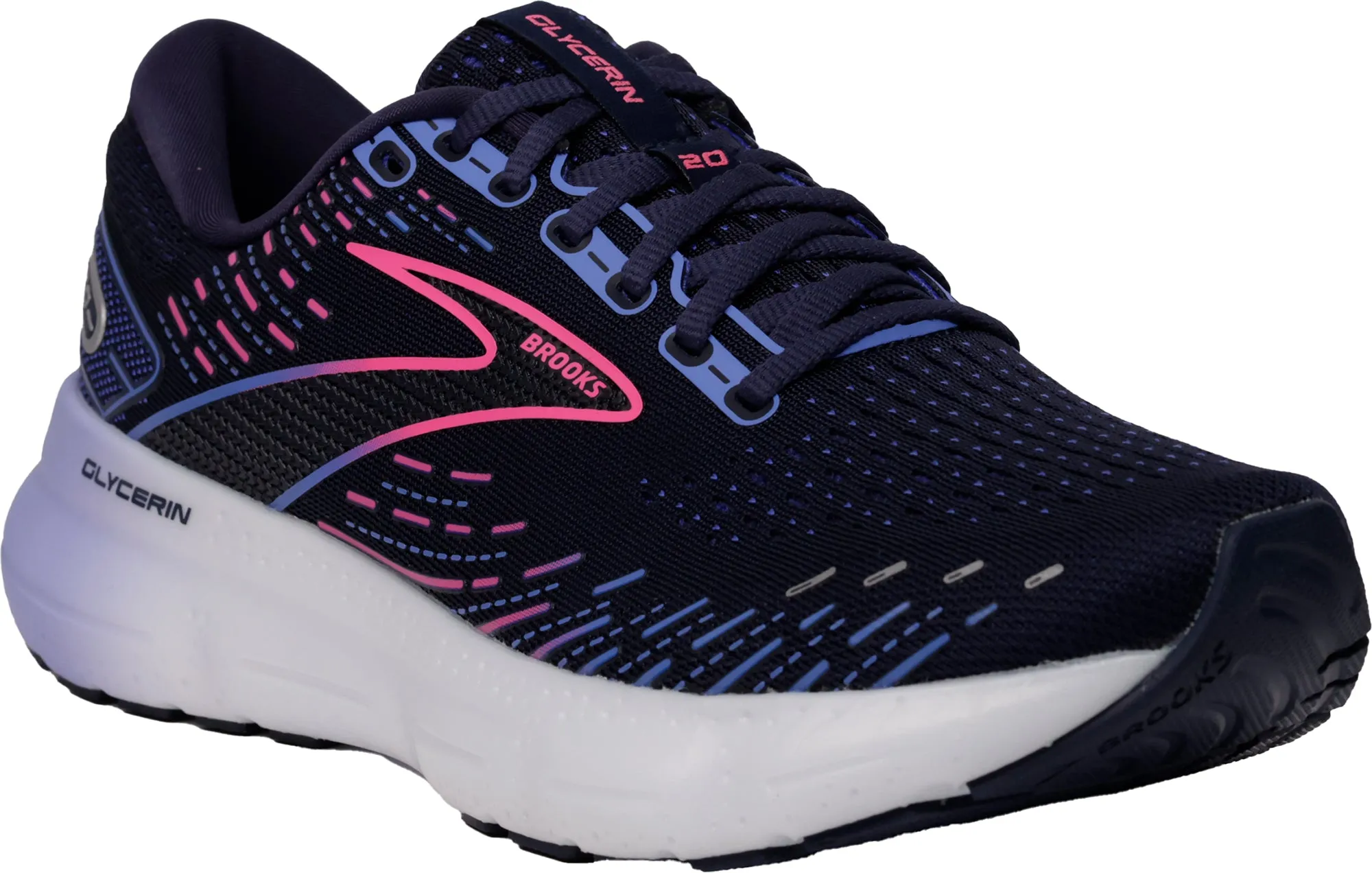 Brooks Glycerin 20 Womens Running Shoes - Navy