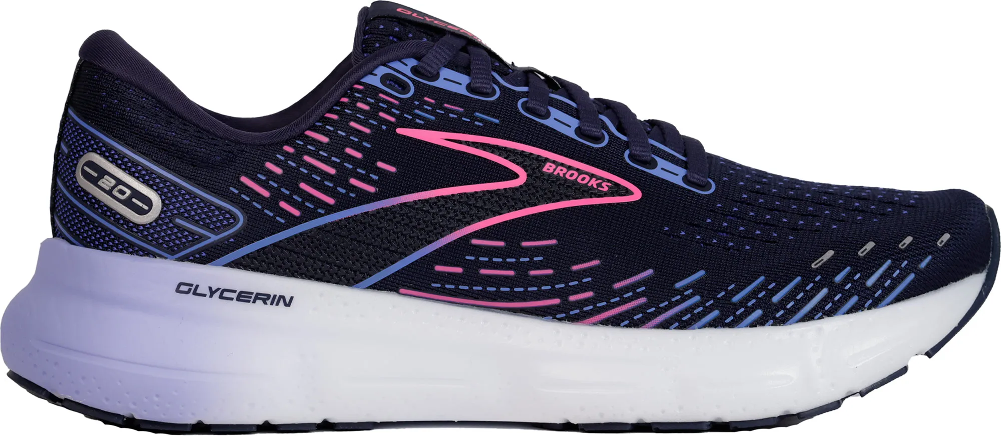 Brooks Glycerin 20 Womens Running Shoes - Navy