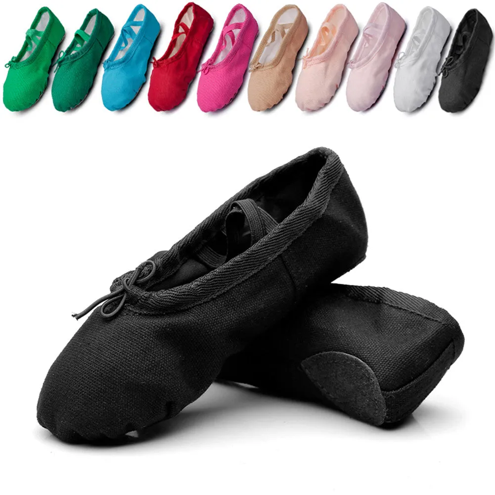 Canvas Slip on Ballet Dancing Yoga Practice Flats