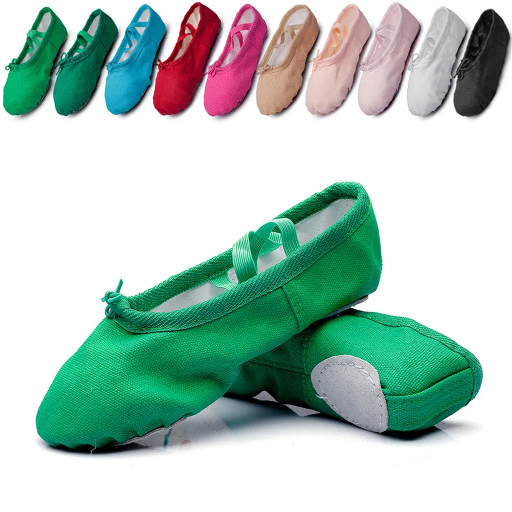 Canvas Slip on Ballet Dancing Yoga Practice Flats