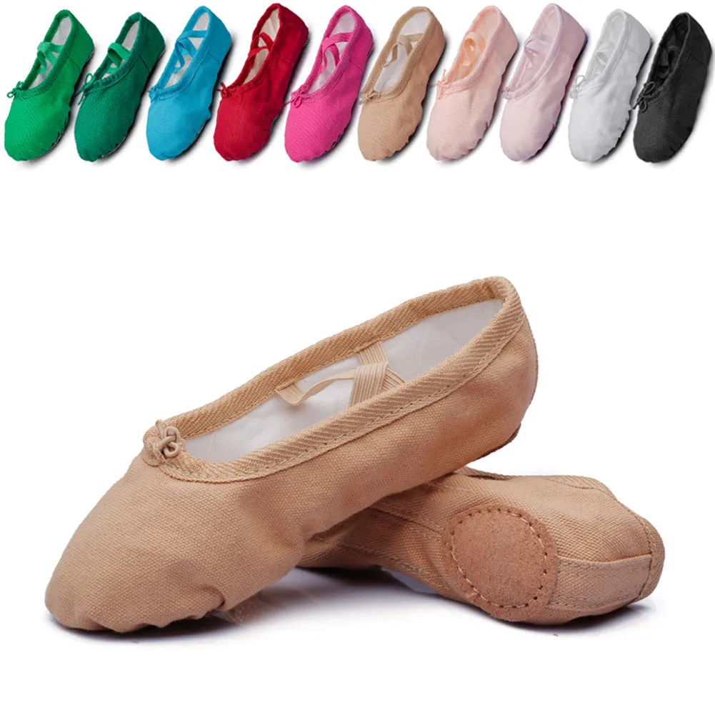 Canvas Slip on Ballet Dancing Yoga Practice Flats