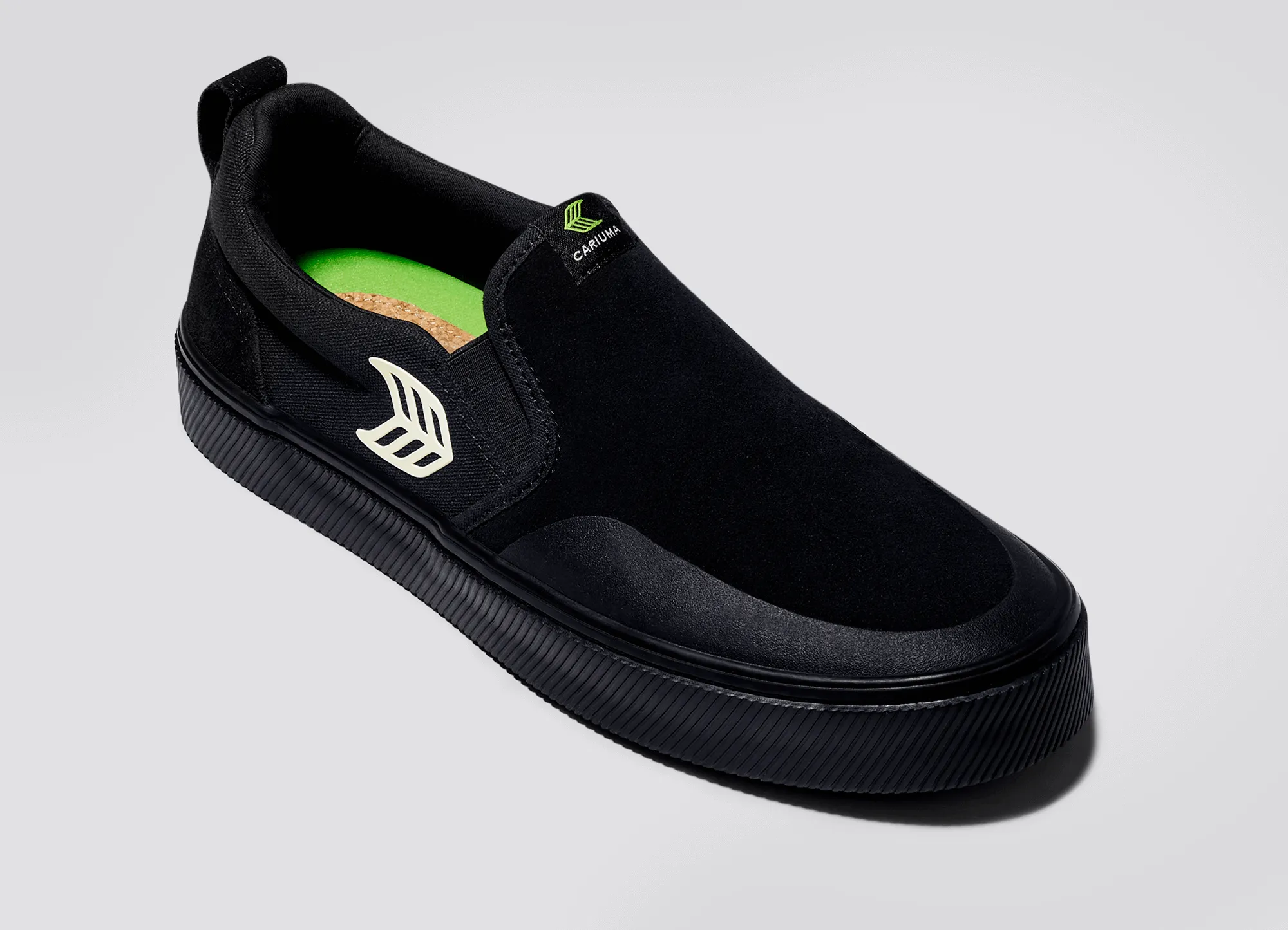 Cariuma Slip-On Skate Pro All Black/Ivory (In Store Pickup Only)