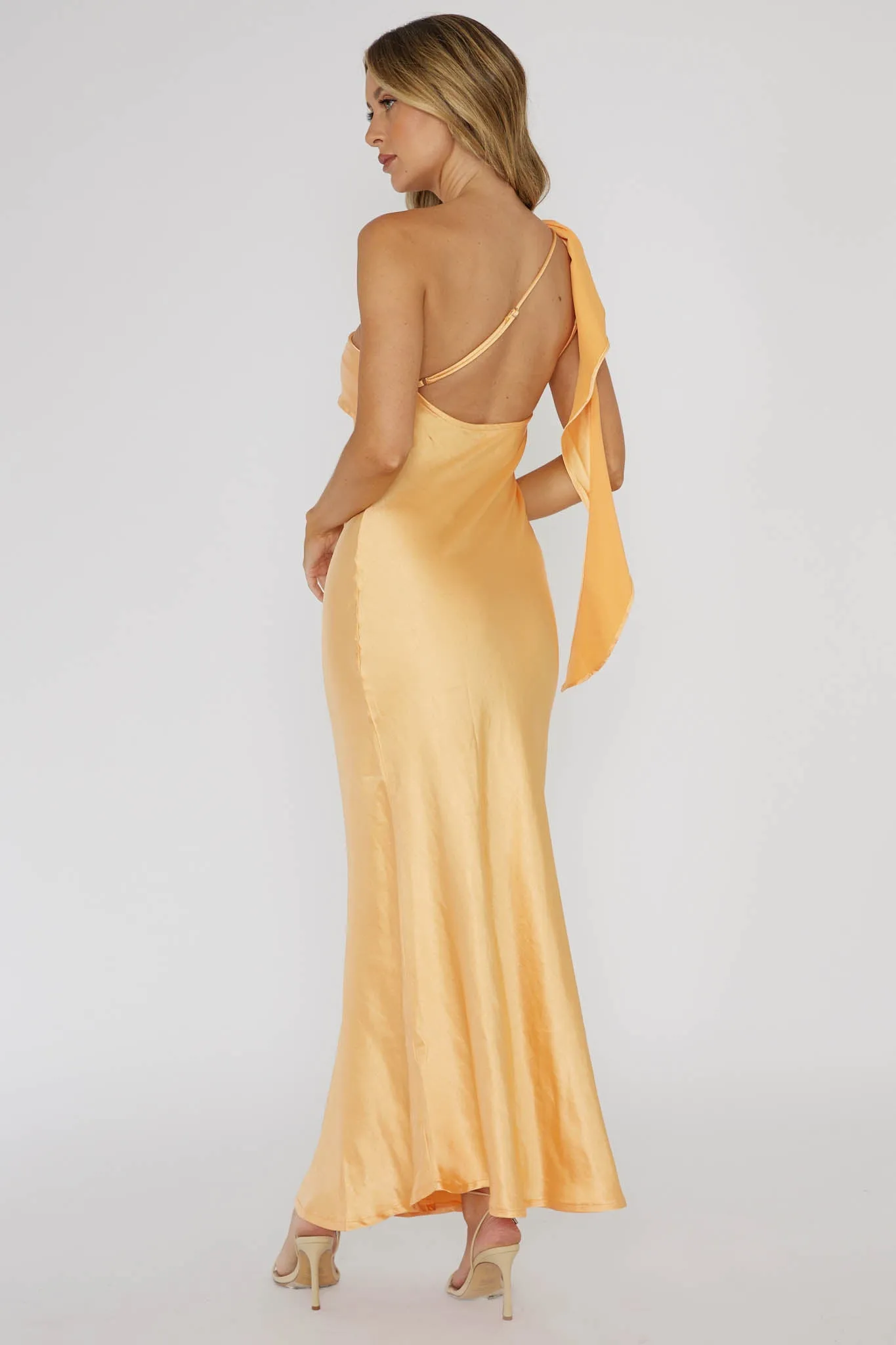 Carmel One-Shoulder Sash Maxi Dress Rockmelon