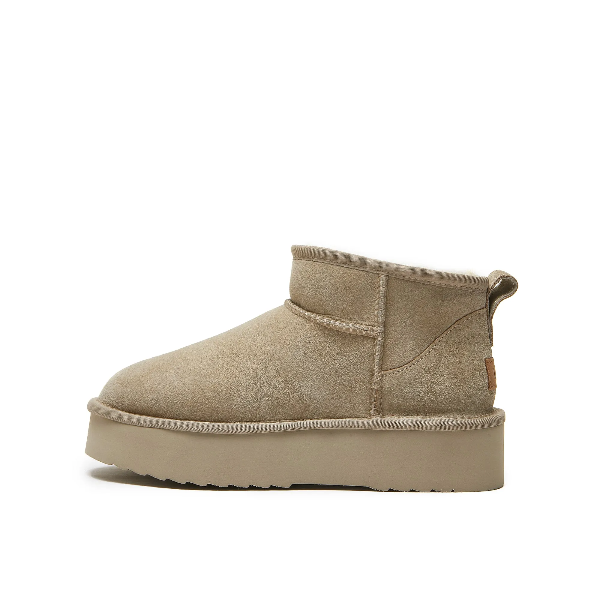 Classic Ultra Mini Platform Ugg - 4cm High Platform Short Boot - 100% A-Grade Double Face Australian Sheepskin