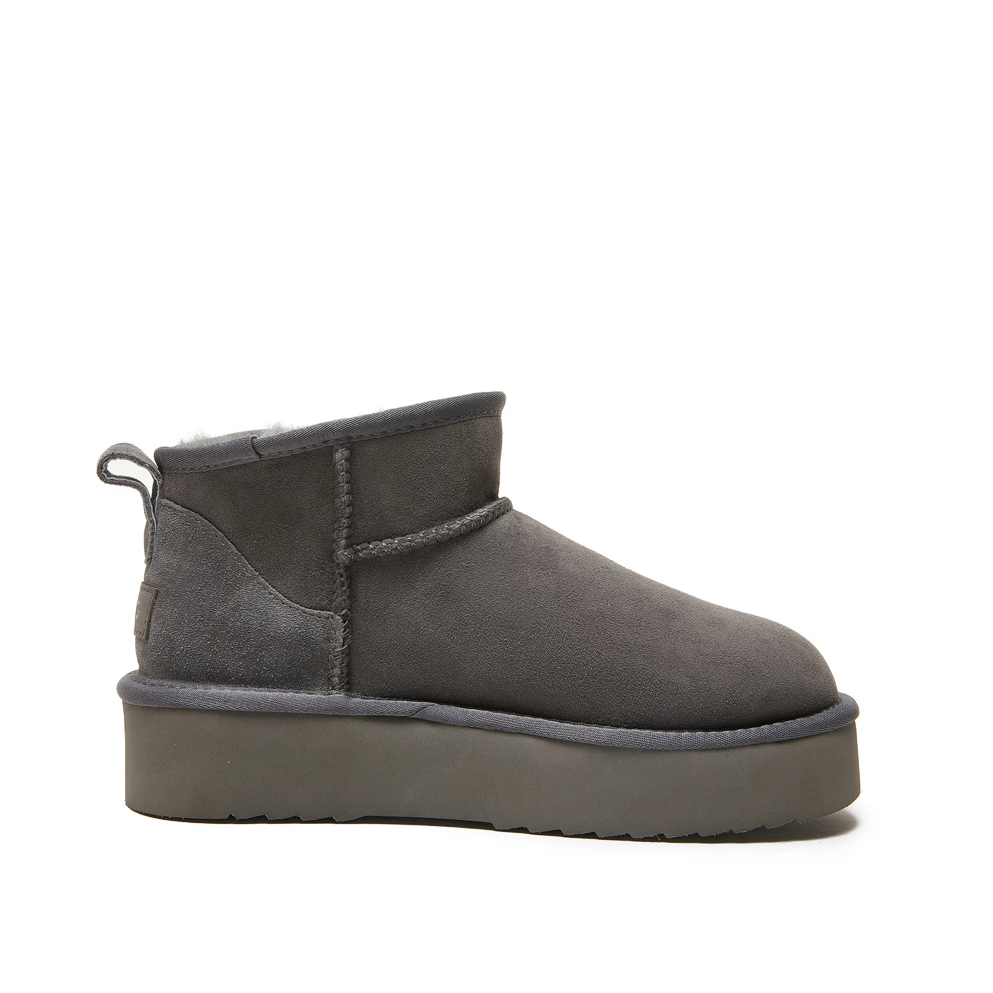 Classic Ultra Mini Platform Ugg - 4cm High Platform Short Boot - 100% A-Grade Double Face Australian Sheepskin