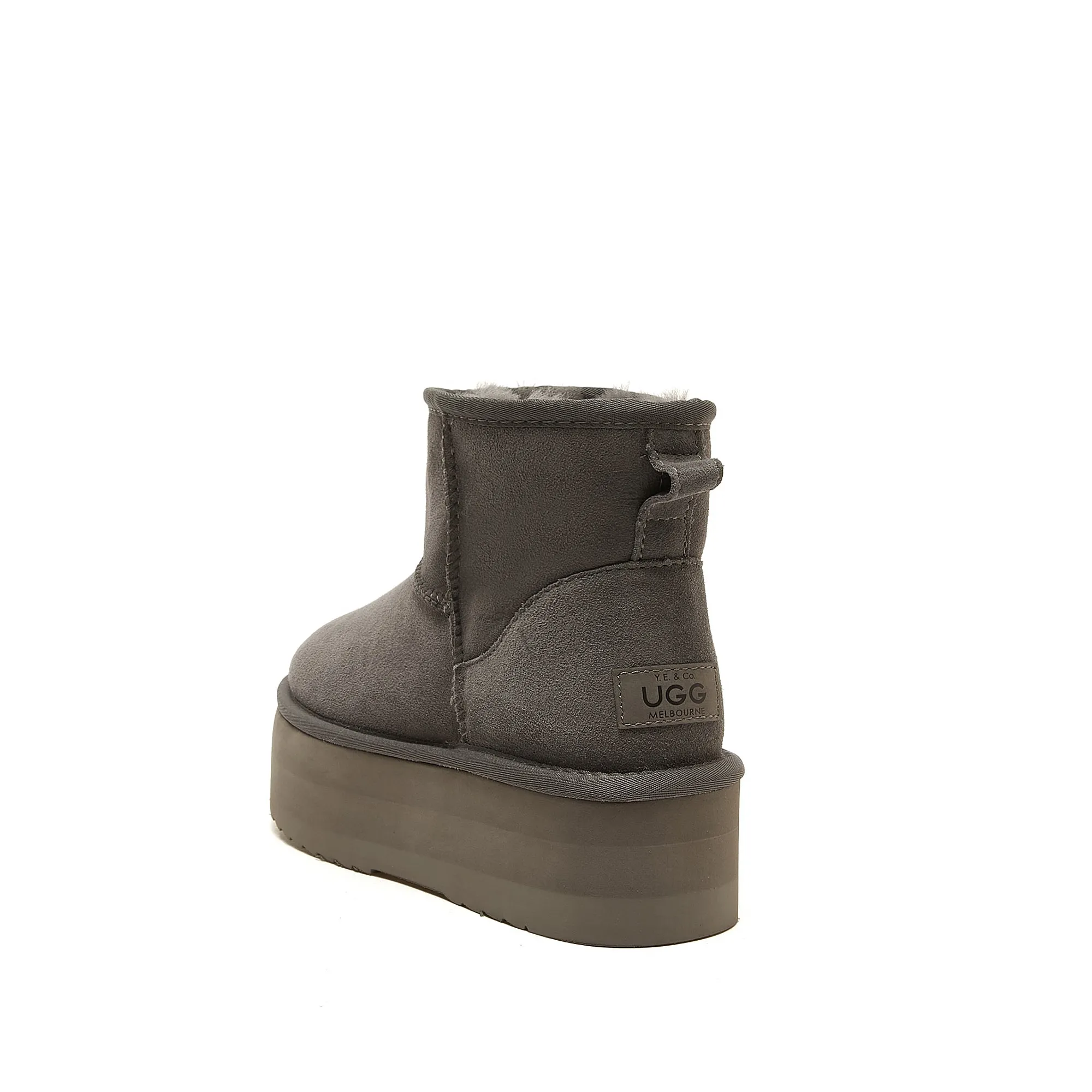 Classic Ultra Mini Platform Ugg - High Platform Short Boot - 100% A-Grade Double Face Australian Sheepskin [Clearance]