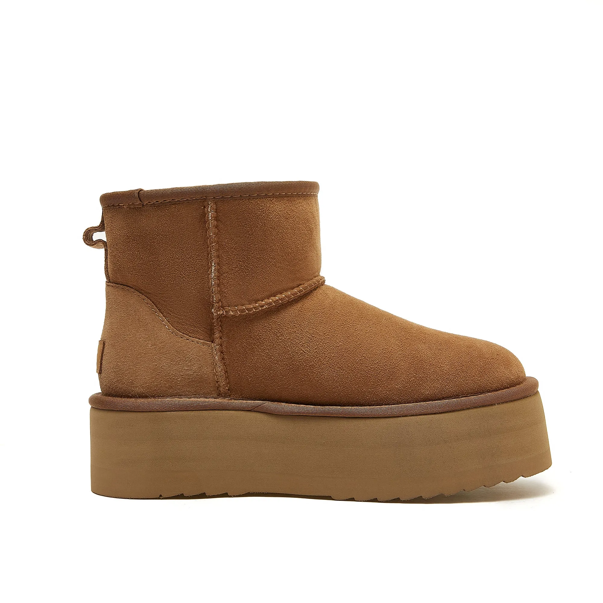 Classic Ultra Mini Platform Ugg - High Platform Short Boot - 100% A-Grade Double Face Australian Sheepskin [Clearance]