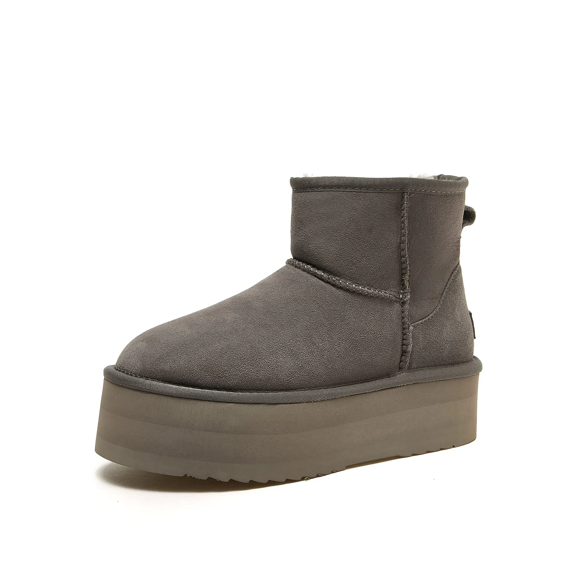 Classic Ultra Mini Platform Ugg - High Platform Short Boot - 100% A-Grade Double Face Australian Sheepskin [Clearance]