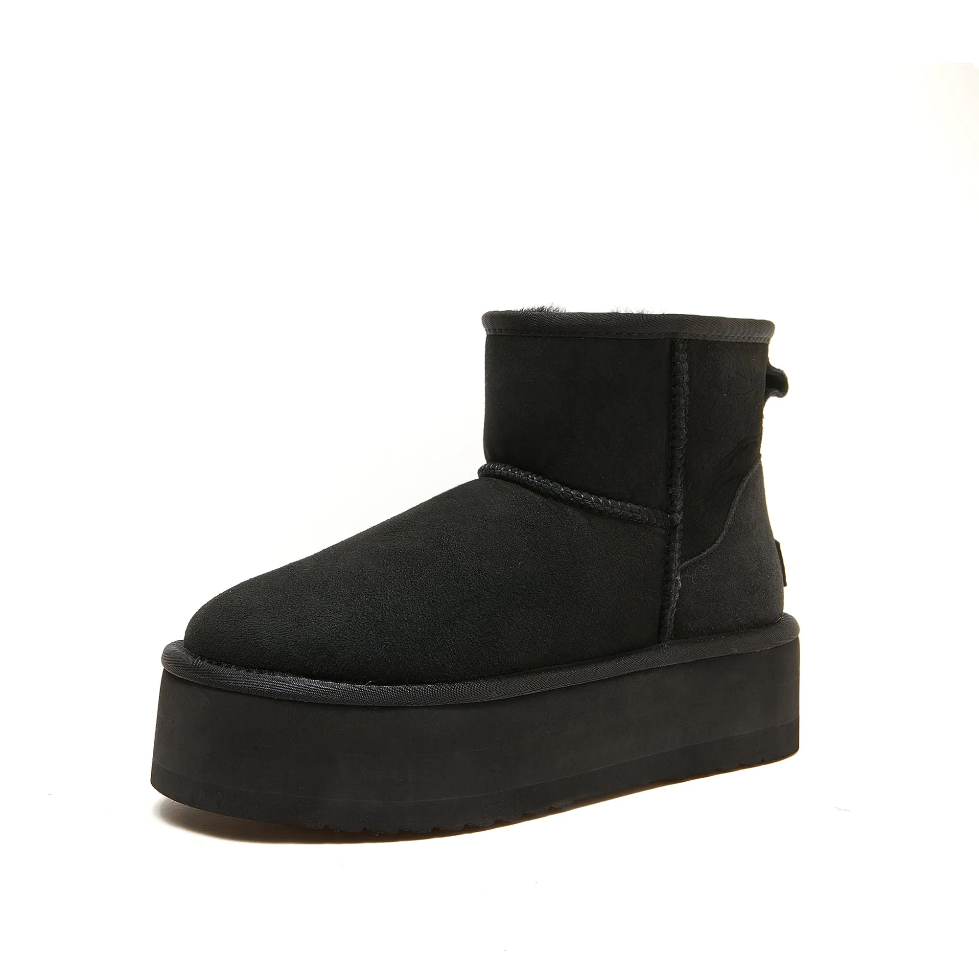 Classic Ultra Mini Platform Ugg - High Platform Short Boot - 100% A-Grade Double Face Australian Sheepskin [Clearance]