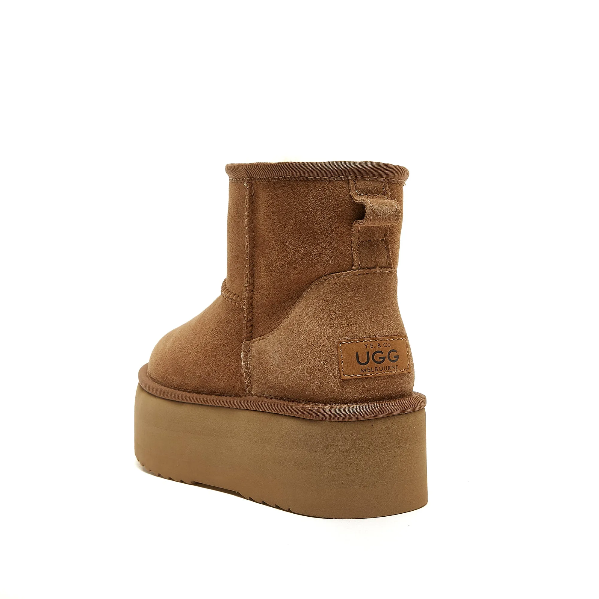 Classic Ultra Mini Platform Ugg - High Platform Short Boot - 100% A-Grade Double Face Australian Sheepskin [Clearance]