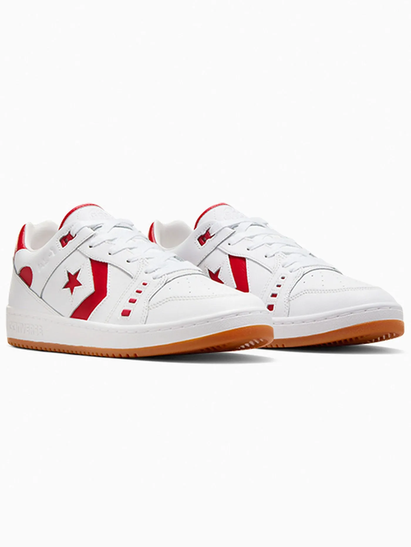 Cons AS-1 Pro Leather White/Red/White Shoes