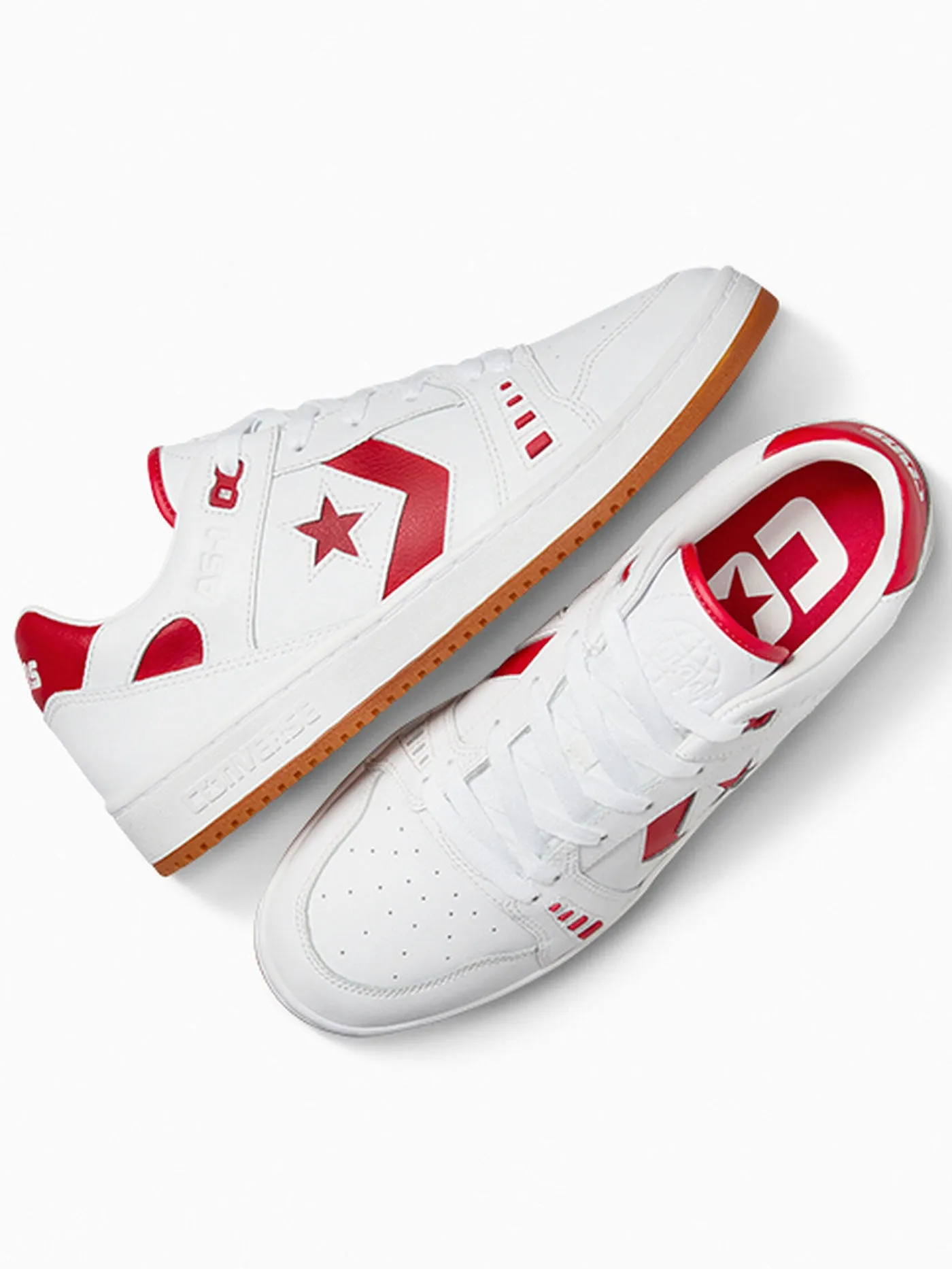 Cons AS-1 Pro Leather White/Red/White Shoes