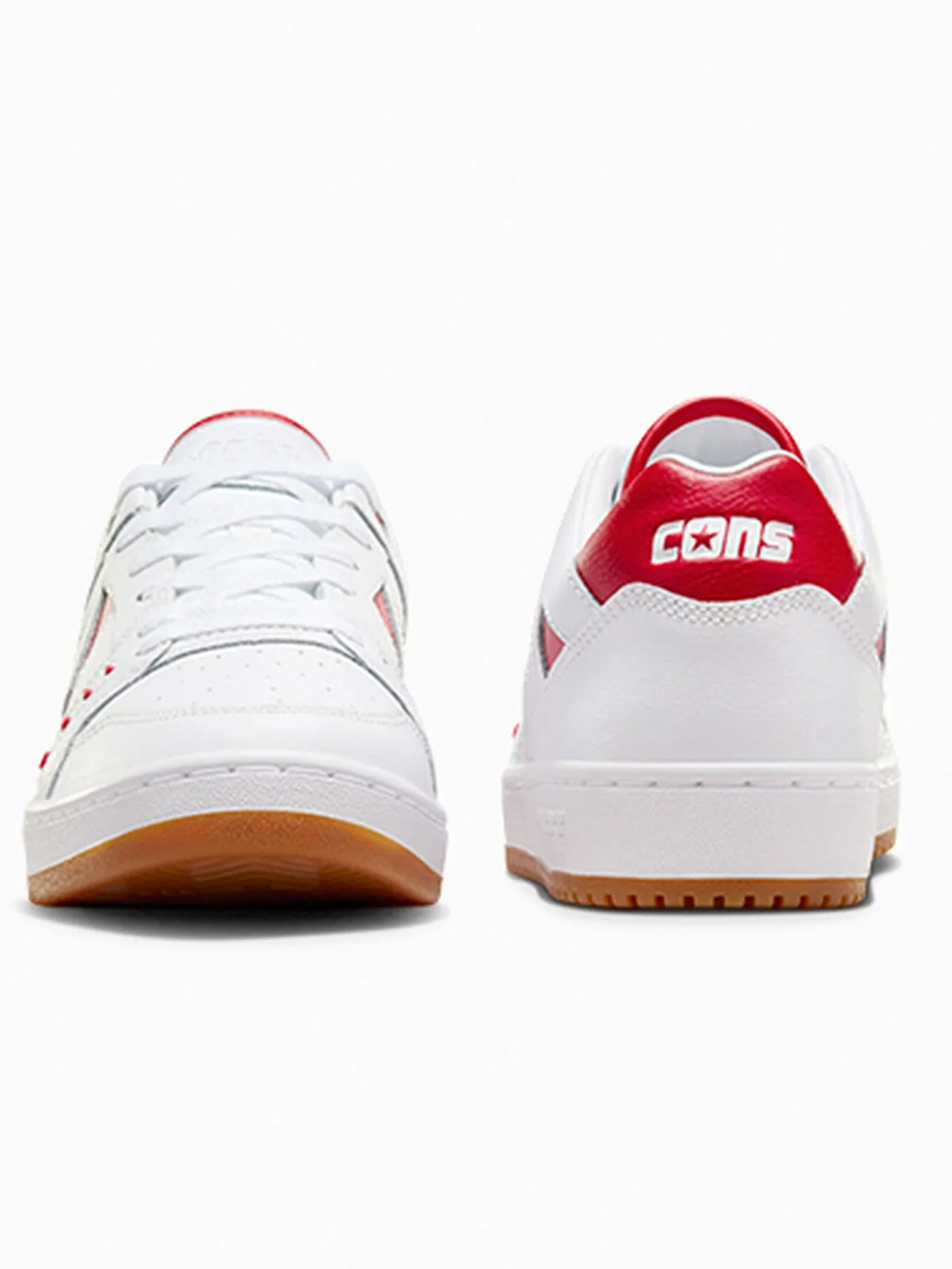 Cons AS-1 Pro Leather White/Red/White Shoes