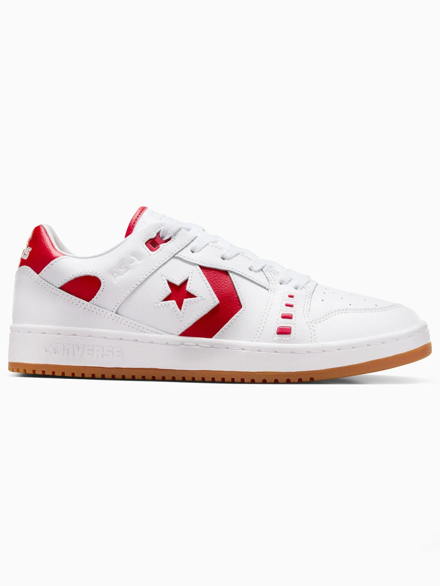 Cons AS-1 Pro Leather White/Red/White Shoes