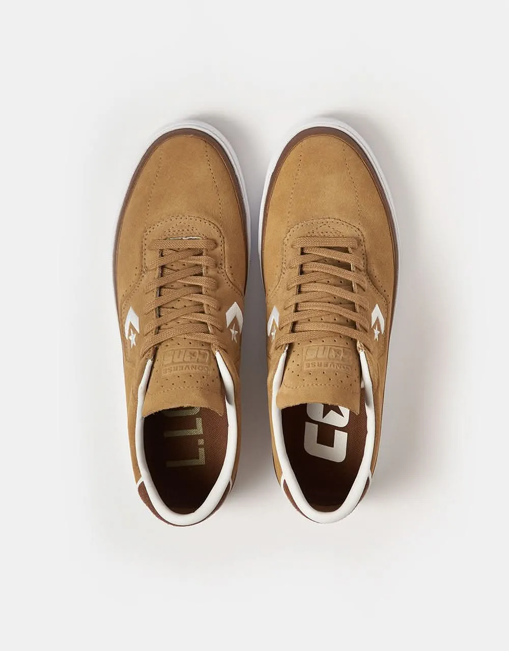 Converse Louie Lopez Pro Suede Skate Shoes - Toadstool Tan/Dark Whiskey