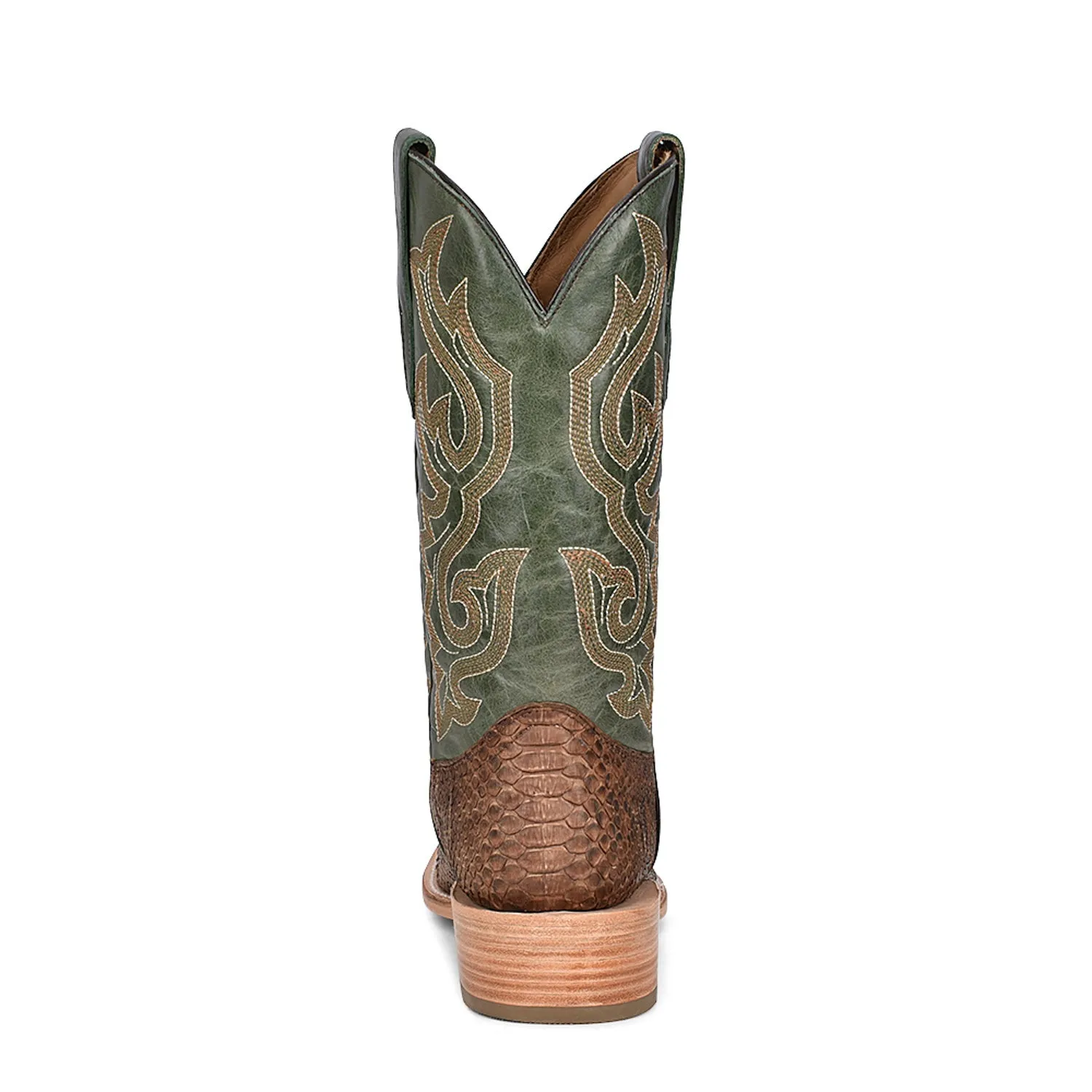 Corral Mens Python Cowboy Boots Snake Green/Brown