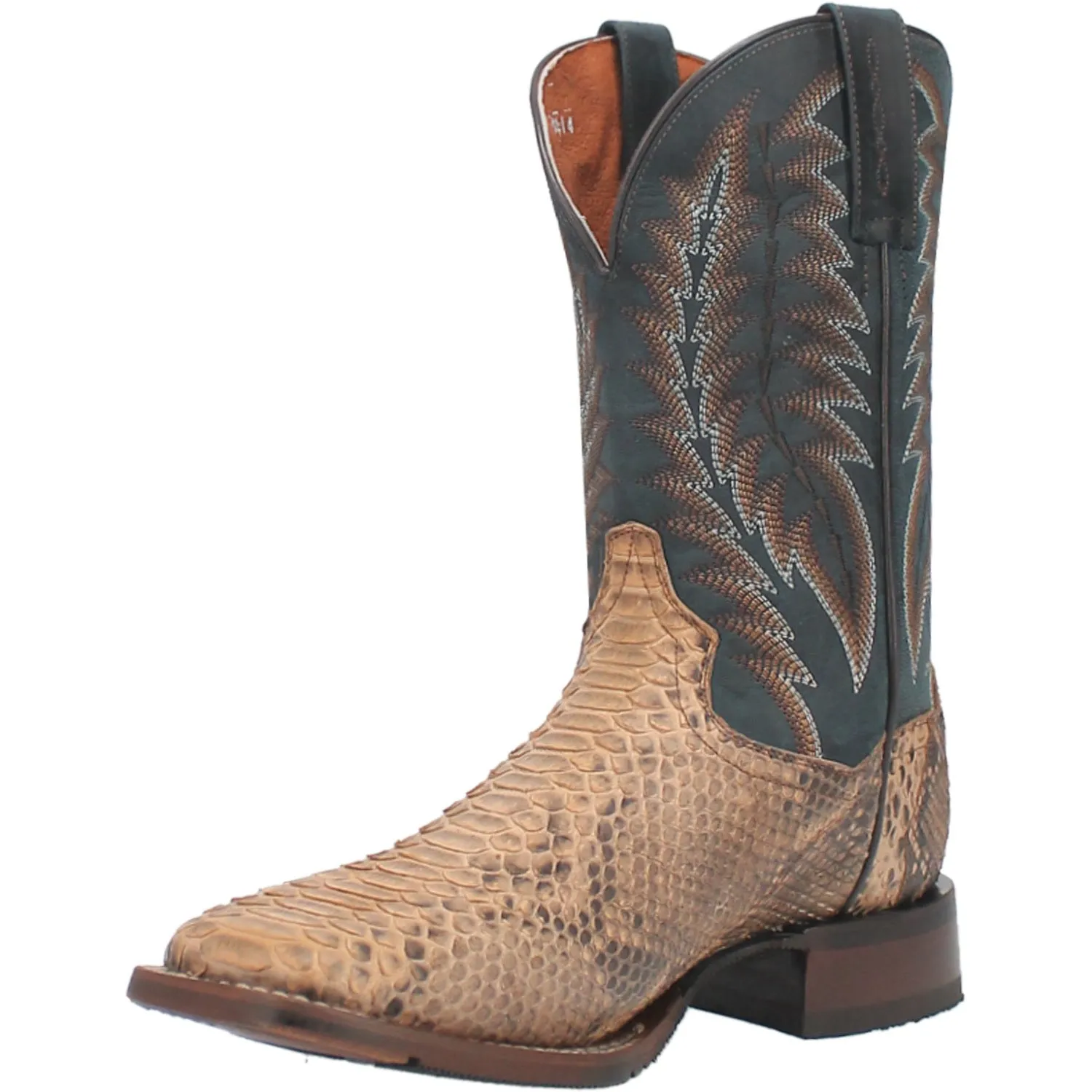 Dan Post Mens Templeton Beige Python Cowboy Boots