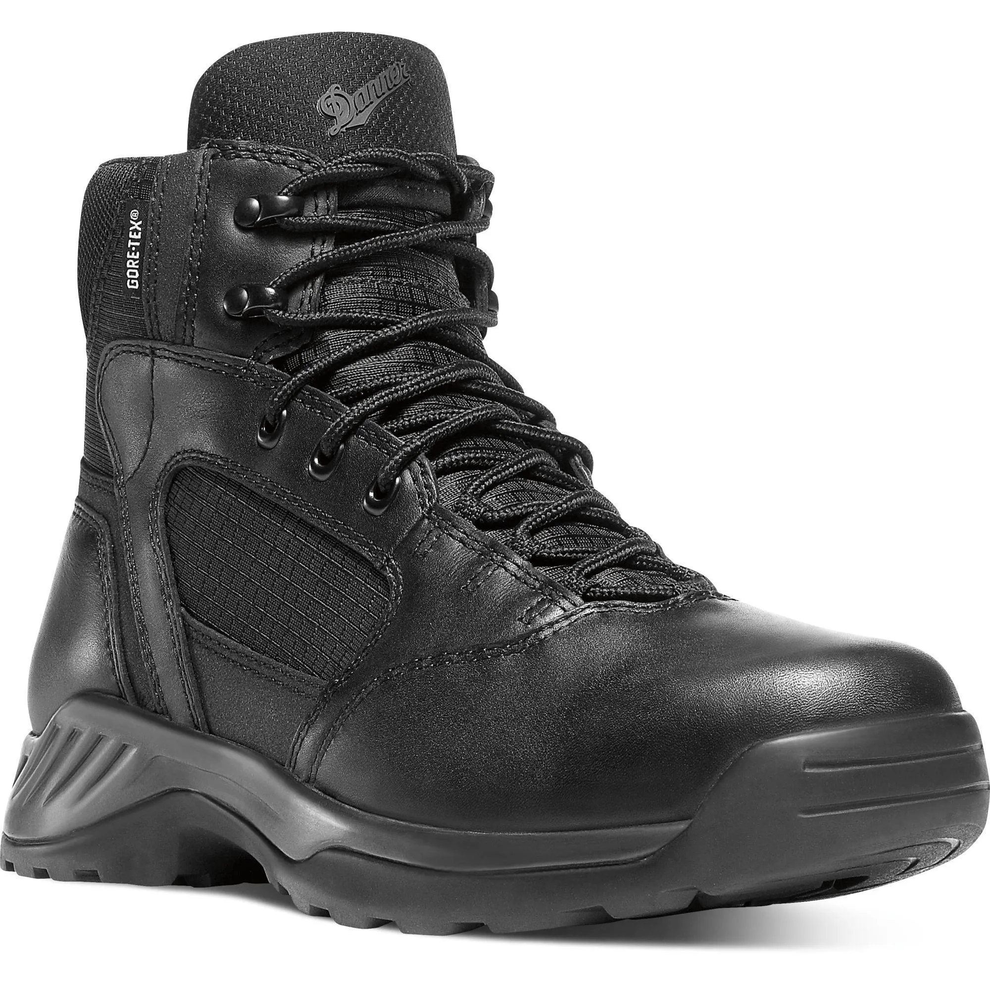 Danner Men's Kinetic 6" Side Zip Waterproof Duty Boot - Black - 28017