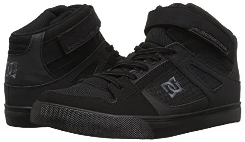 DC boys Pure High-top Ev Skate Shoe, Black/Black/Black, 5.5 Big Kid US