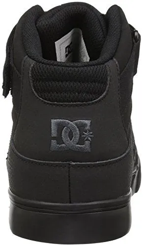 DC boys Pure High-top Ev Skate Shoe, Black/Black/Black, 5.5 Big Kid US